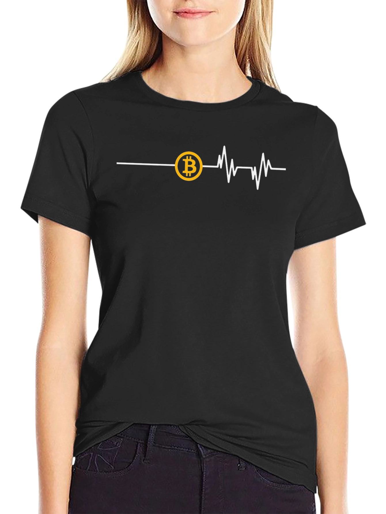 Bitcoin Heartbeat T-Shirt - Crypto Trader Tee