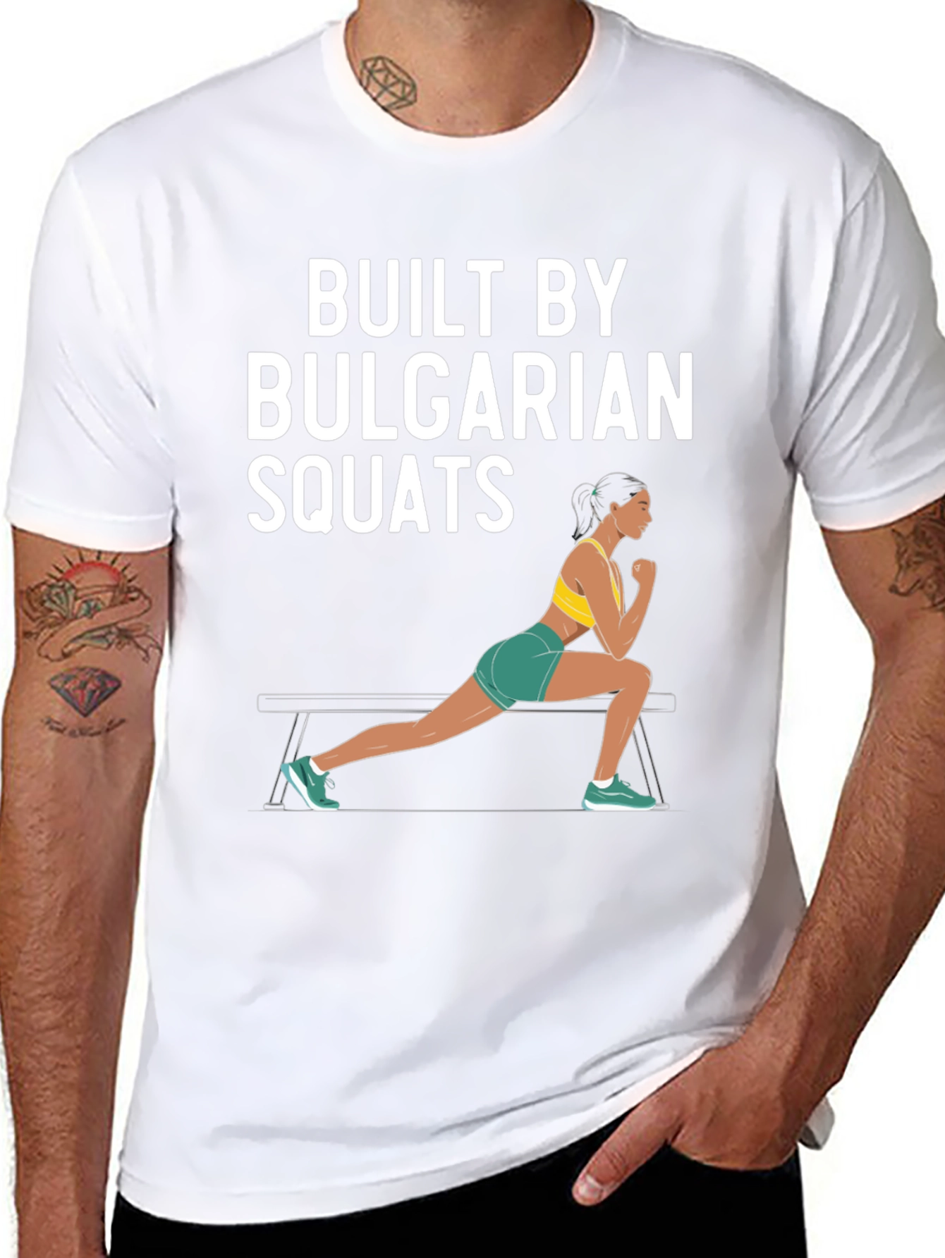 Built by Bulgarian Squats Graphic T-Shirt