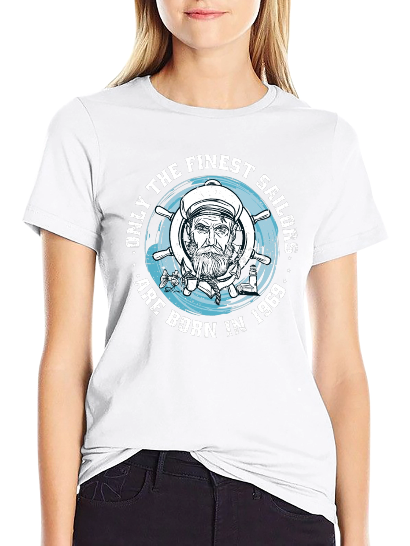 Finest Sailors Born in 1969 Black T-Shirt