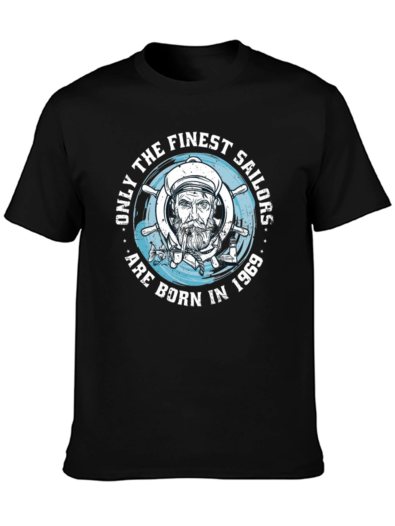 Finest Sailors Born in 1969 Black T-Shirt