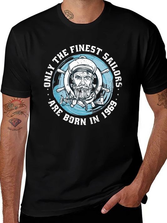 Finest Sailors Born in 1969 Black T-Shirt