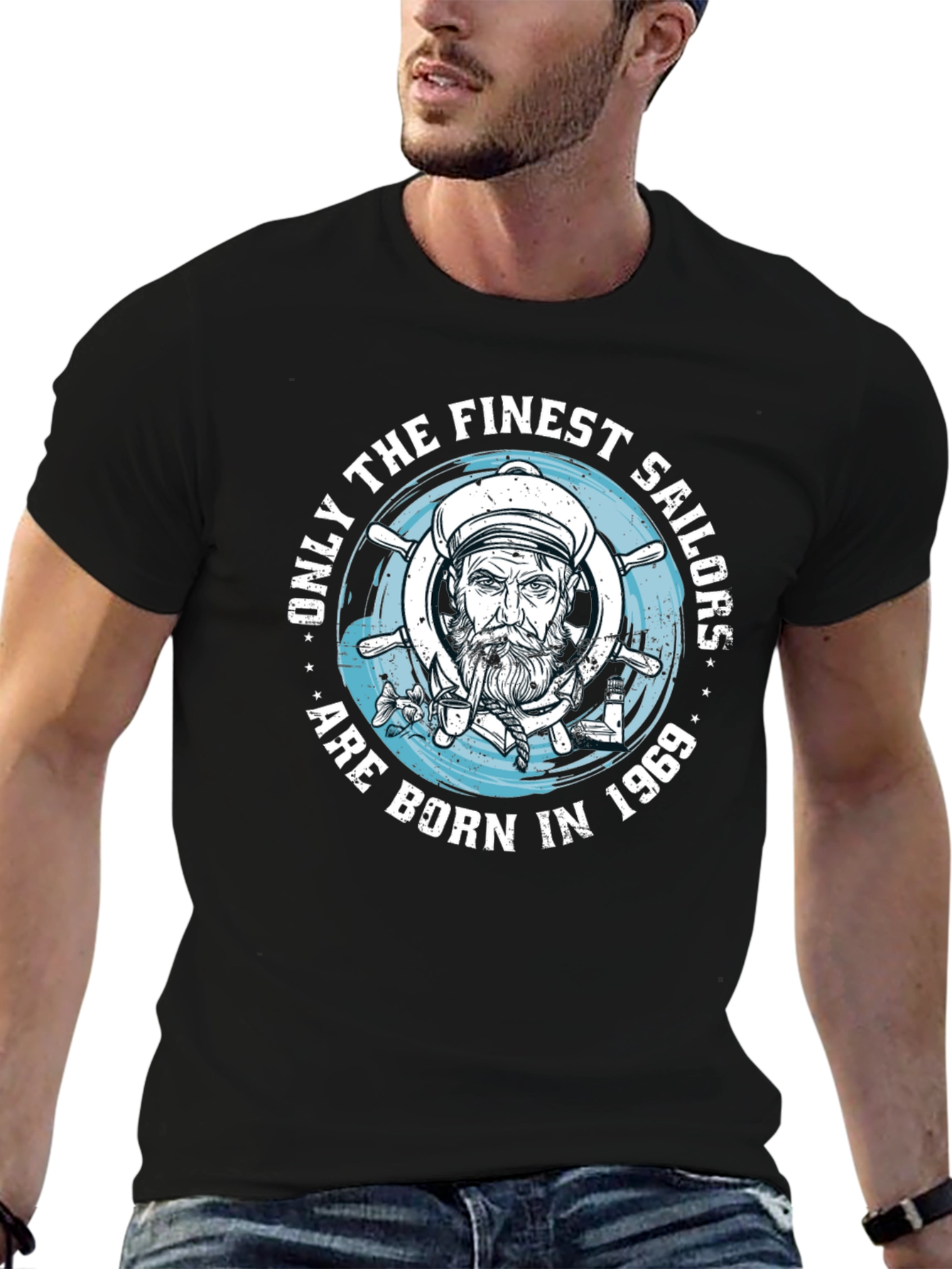 Finest Sailors Born in 1969 Black T-Shirt