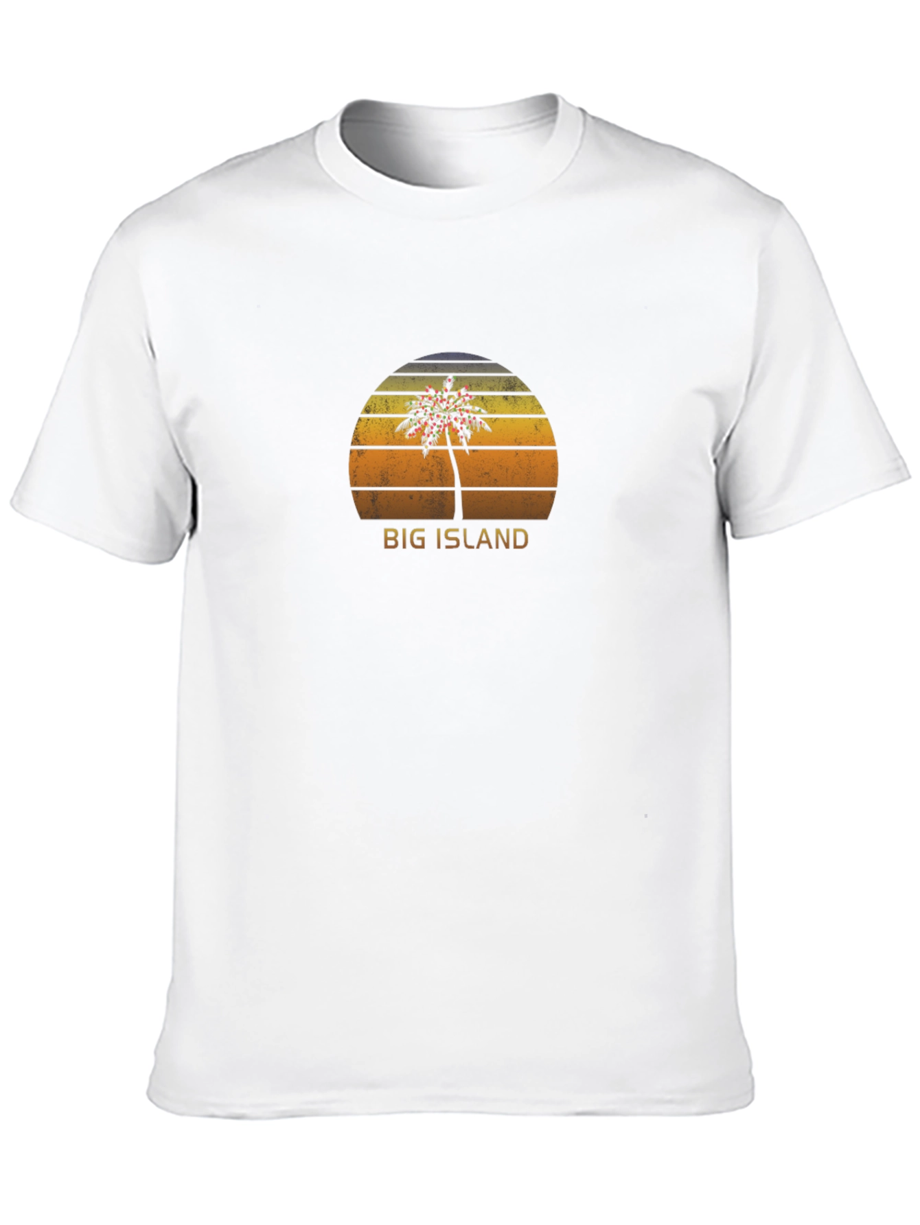 Big Island Palm Tree Graphic Tee - Black T-Shirt