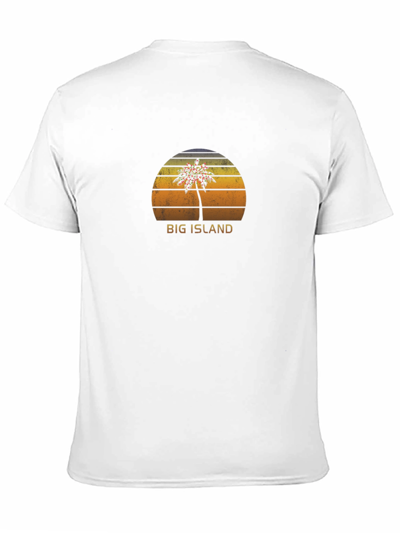 Big Island Palm Tree Graphic Tee - Black T-Shirt