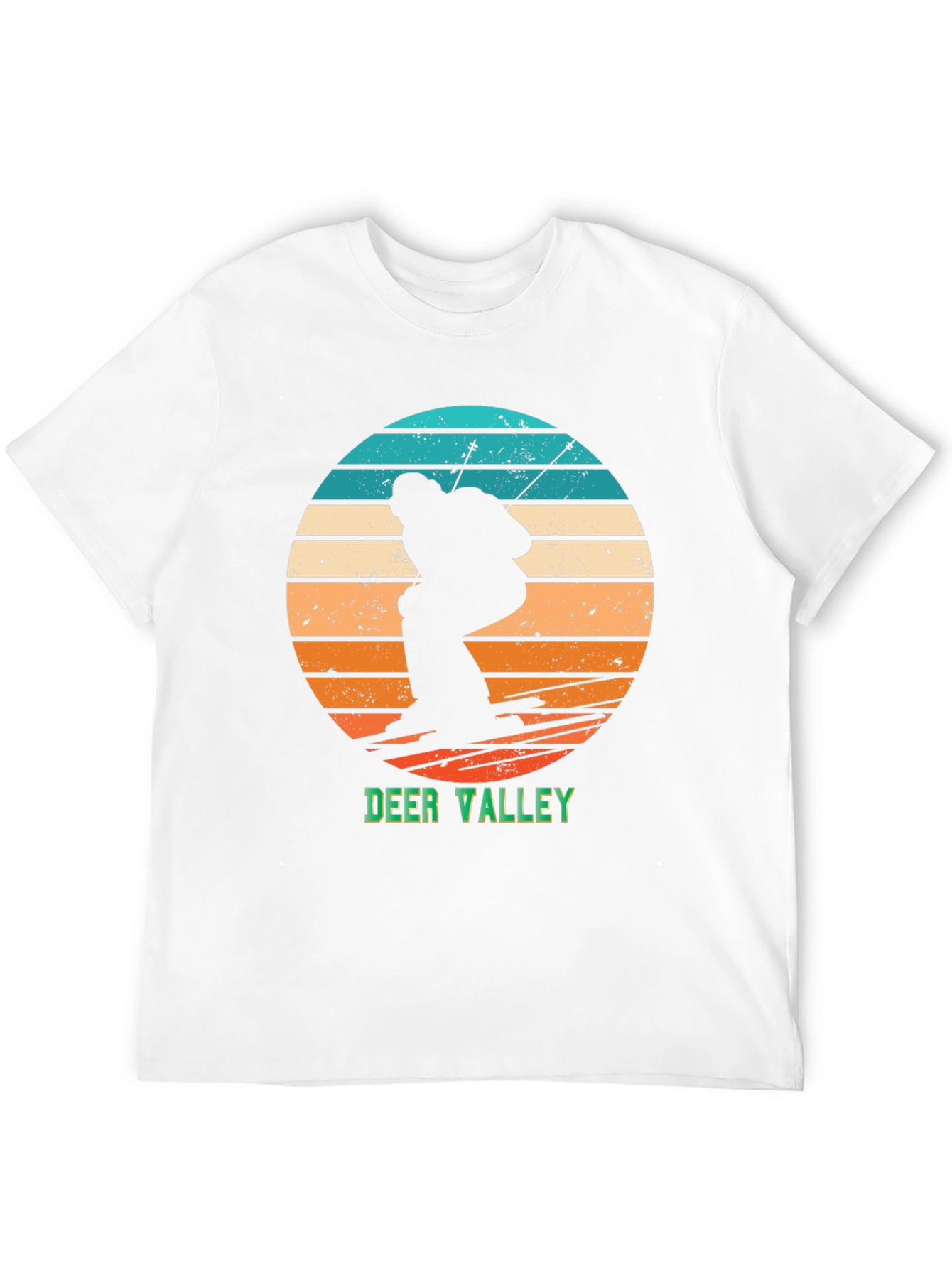 Deer Valley Ski Retro Graphic Tee - Black