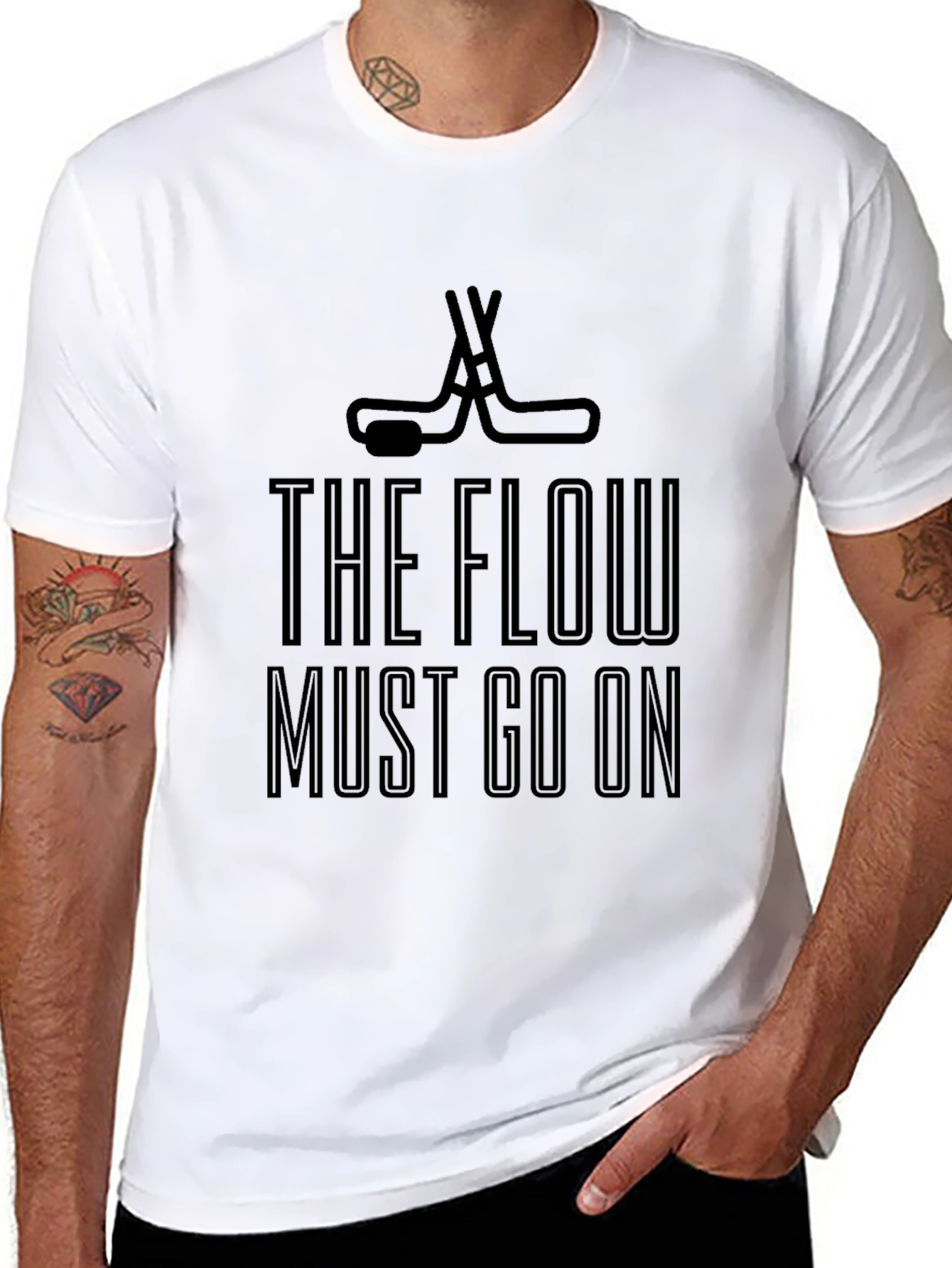 The Flow Must Go On Hockey T-Shirt