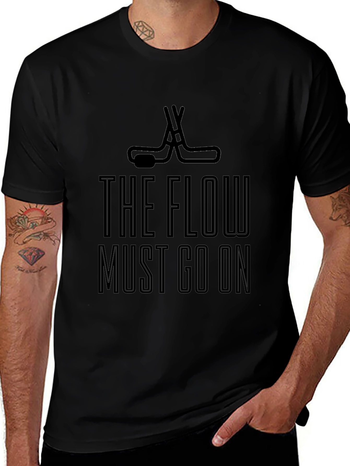 The Flow Must Go On Hockey T-Shirt