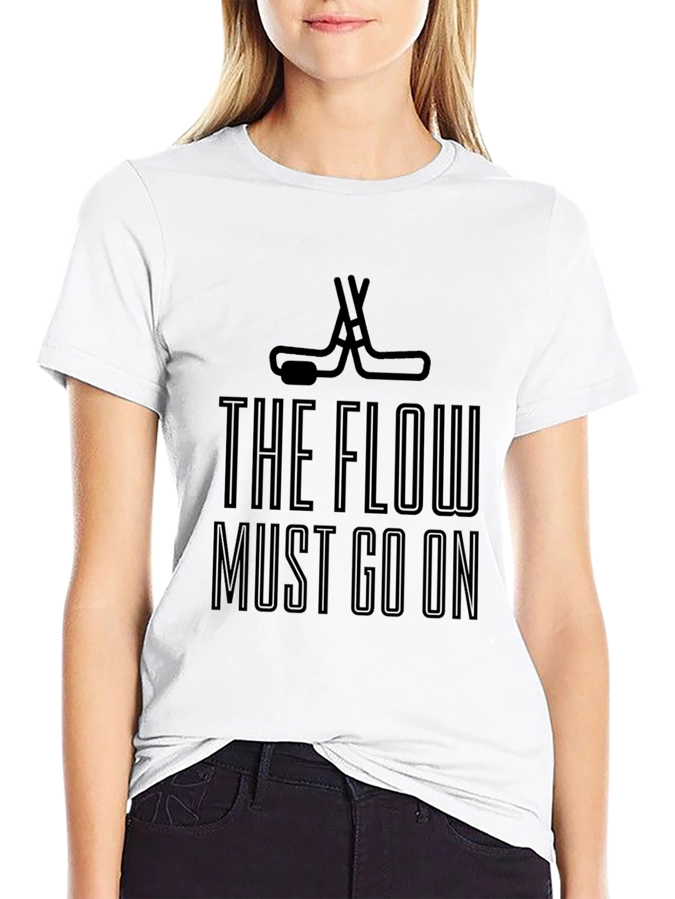 The Flow Must Go On Hockey T-Shirt