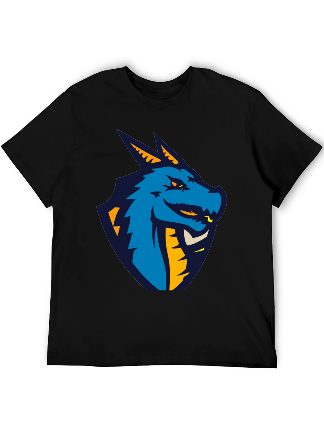 Dragon Graphic Black T-Shirt - Cool Design