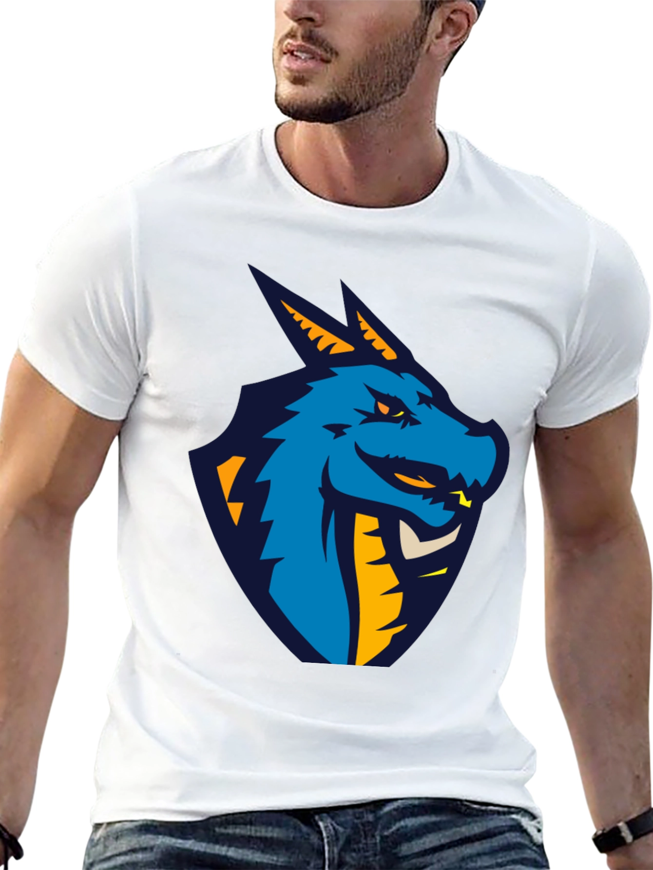 Dragon Graphic Black T-Shirt - Cool Design