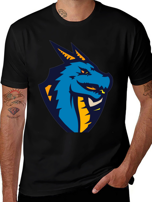 Dragon Graphic Black T-Shirt - Cool Design