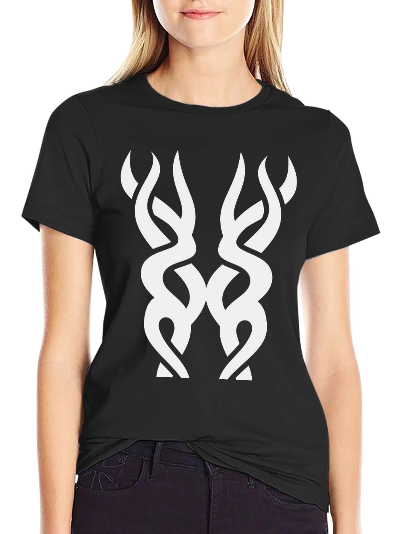 Abstract Graphic Tee - Mens Black T-Shirt