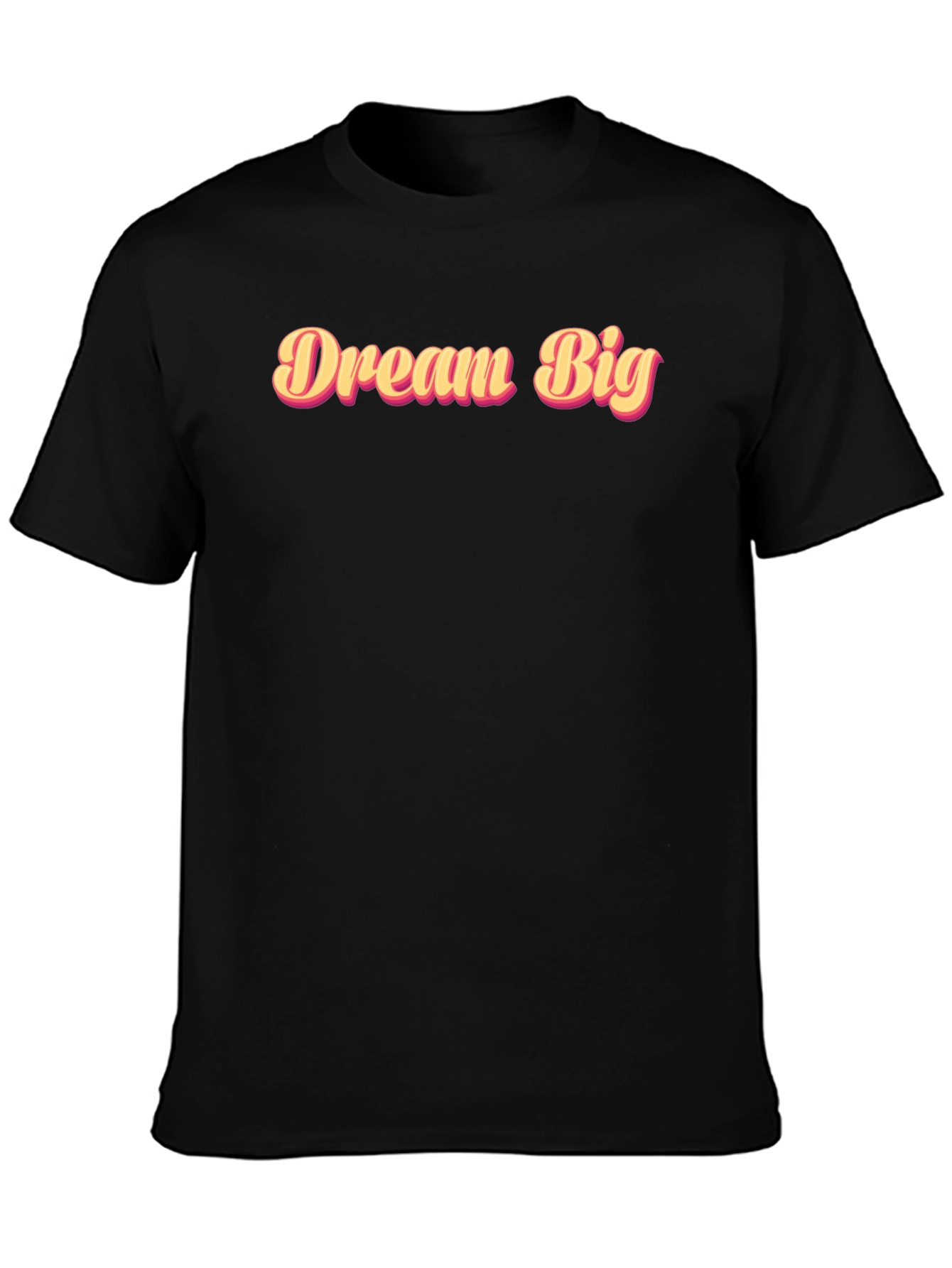 Dream Big Black Graphic Tee