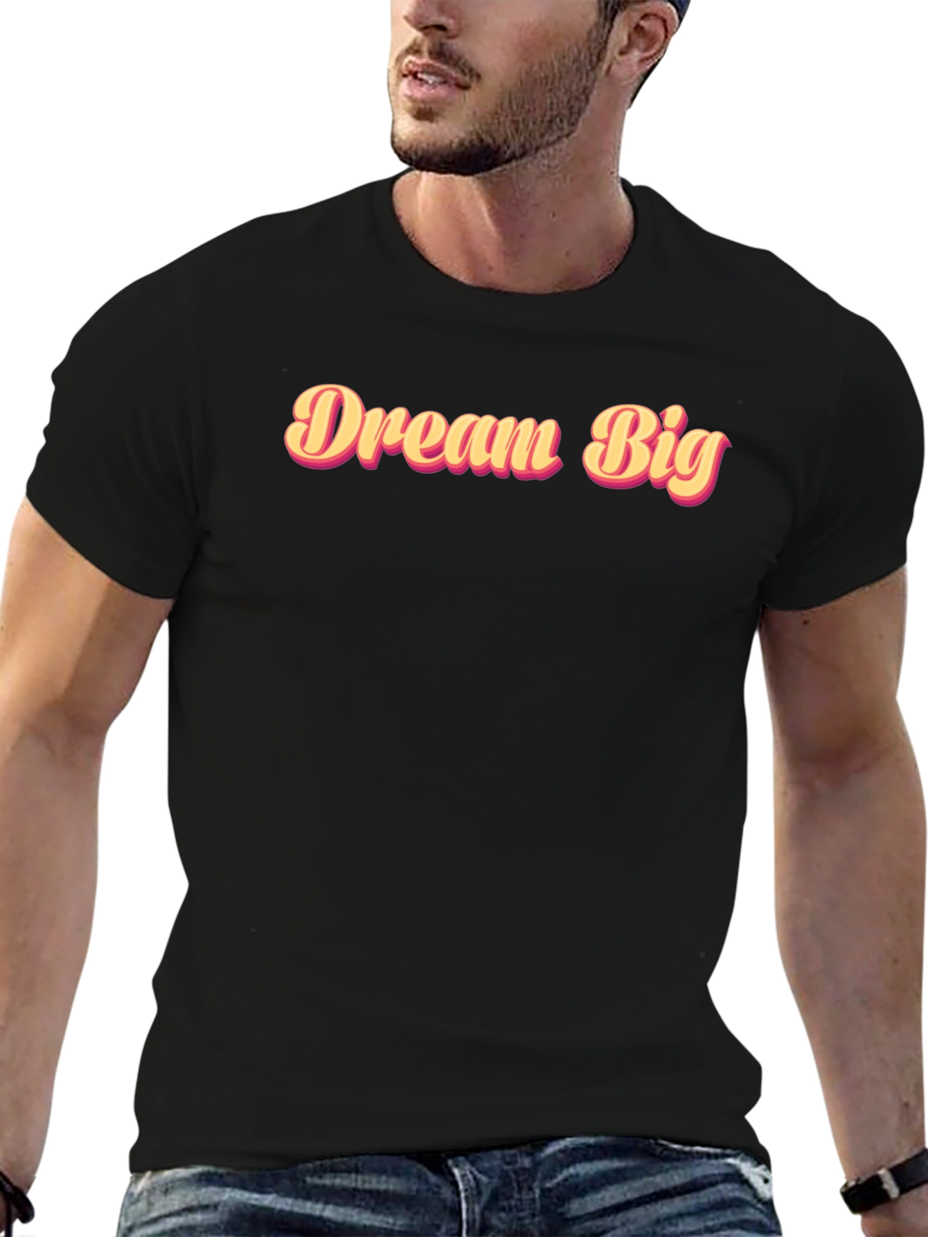Dream Big Black Graphic Tee