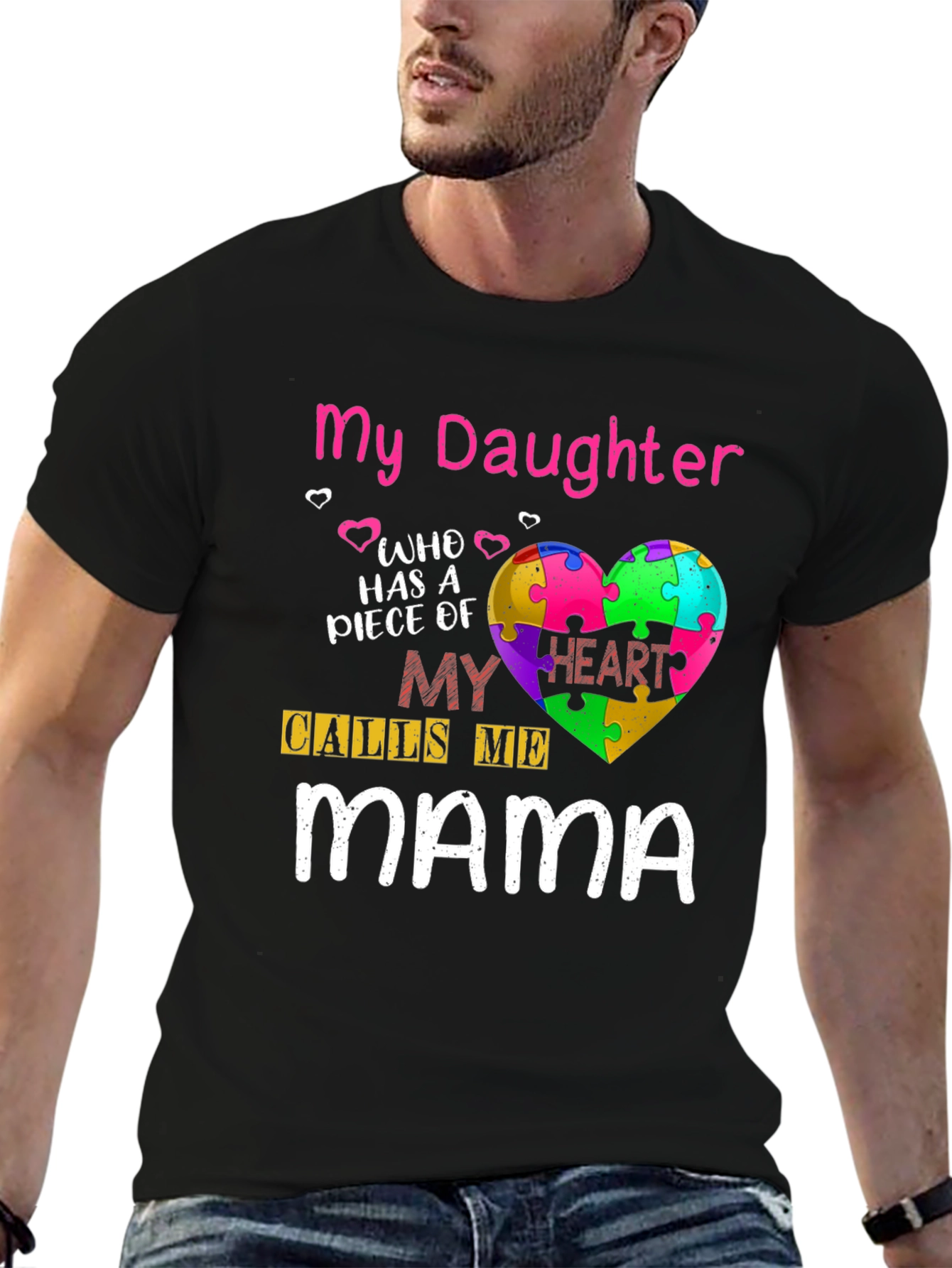 My Daughter Calls Me Mama Autism Awareness Tee