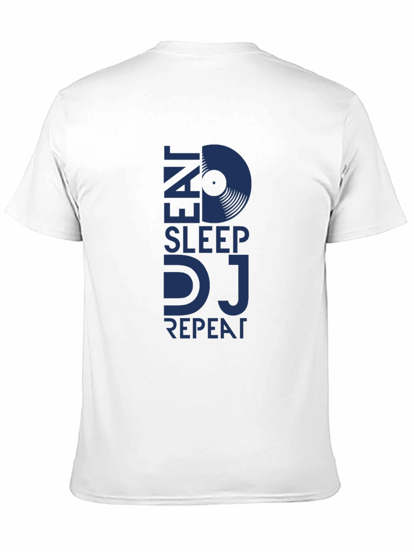 Eat Sleep DJ Repeat Black Graphic T-Shirt
