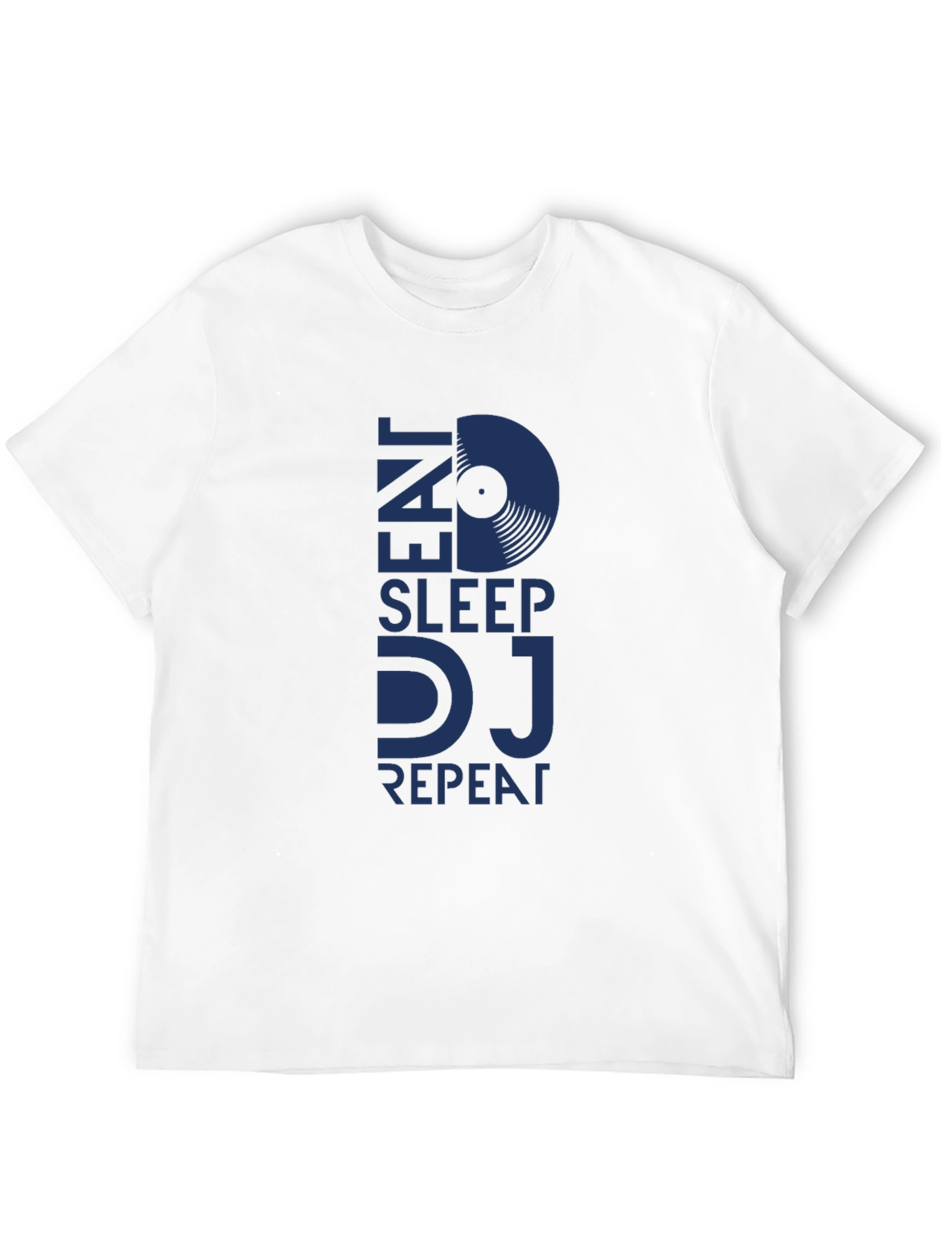Eat Sleep DJ Repeat Black Graphic T-Shirt