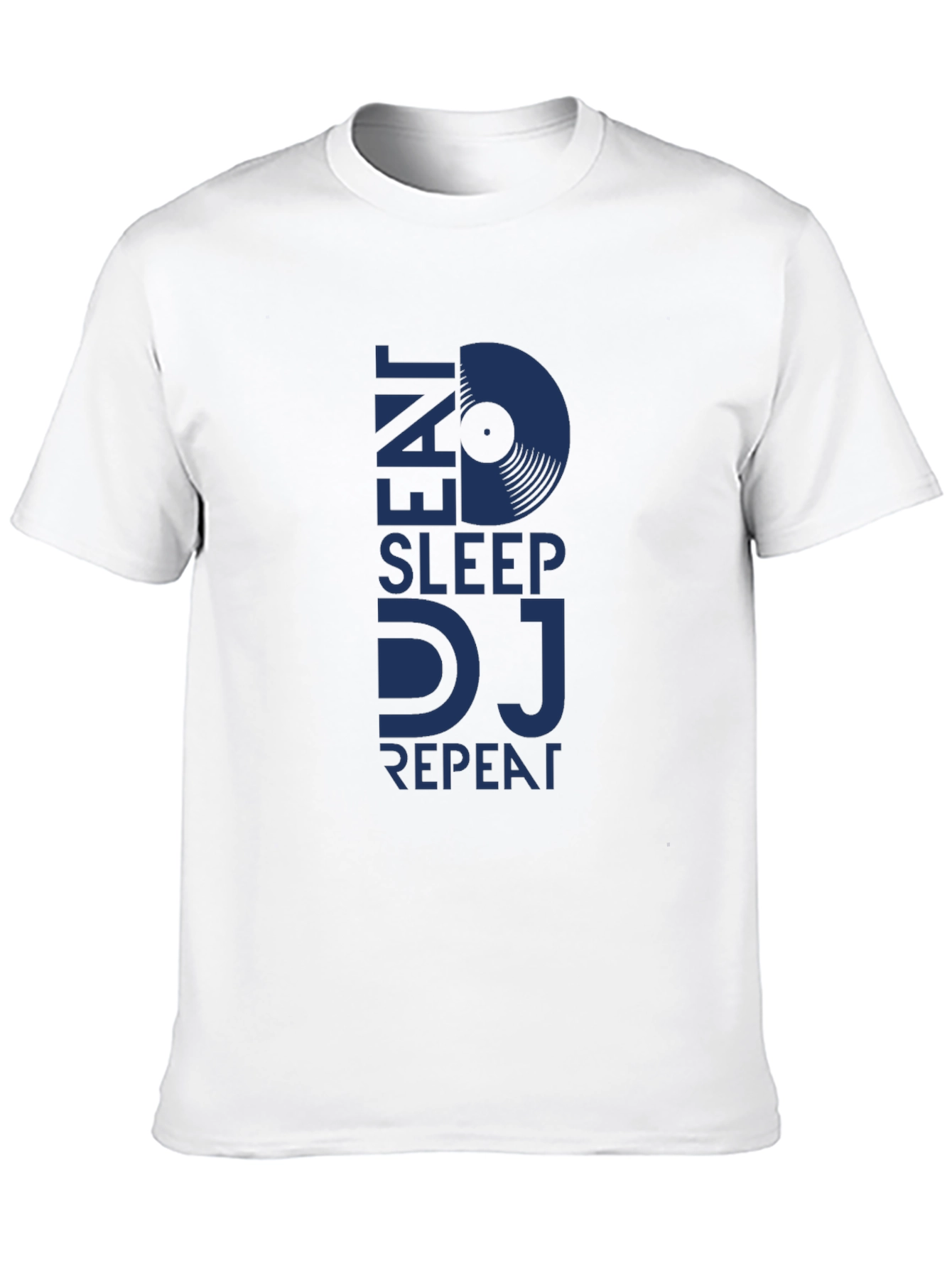 Eat Sleep DJ Repeat Black Graphic T-Shirt