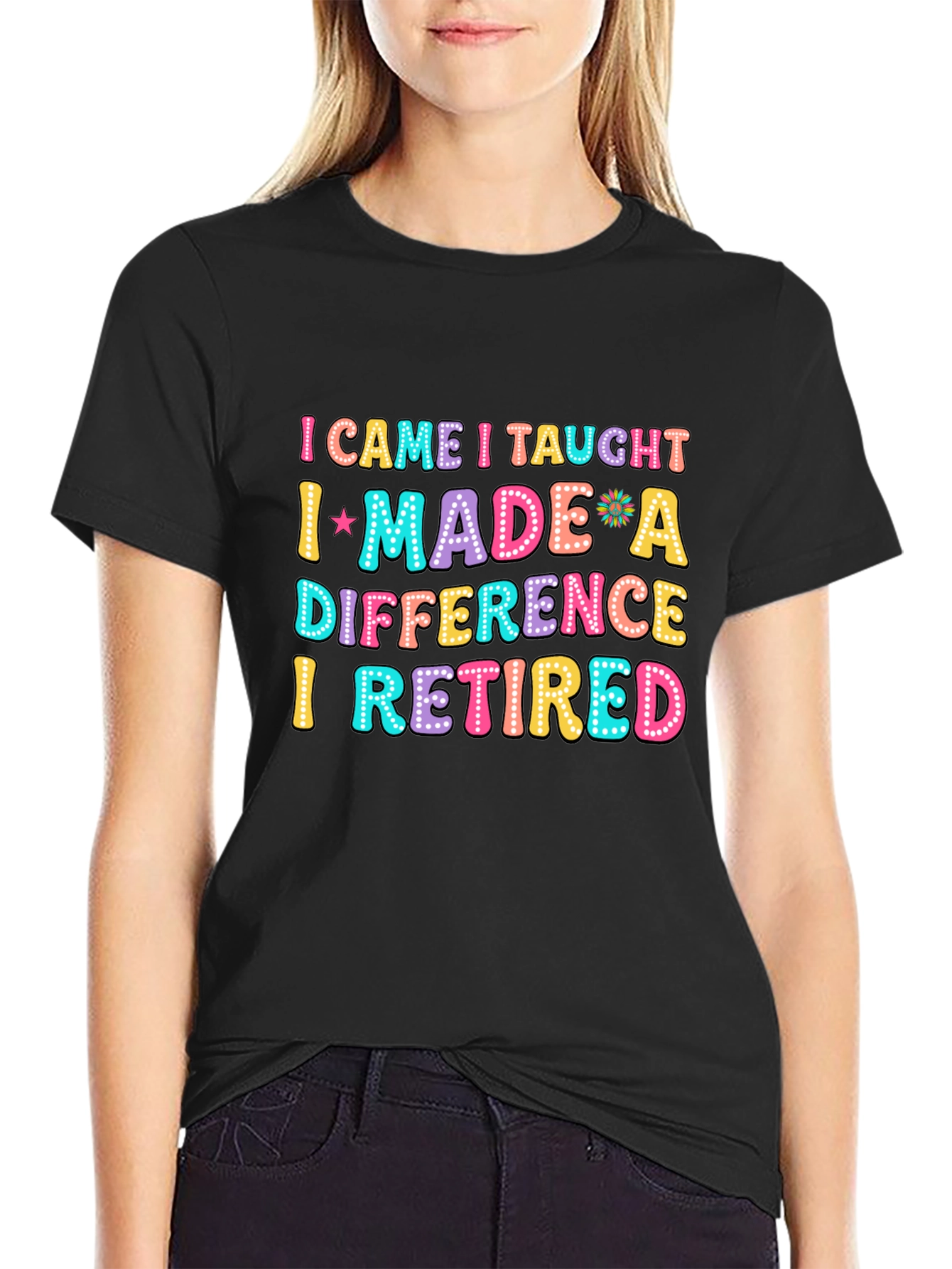 Retired Teacher Fun Graphic T-Shirt