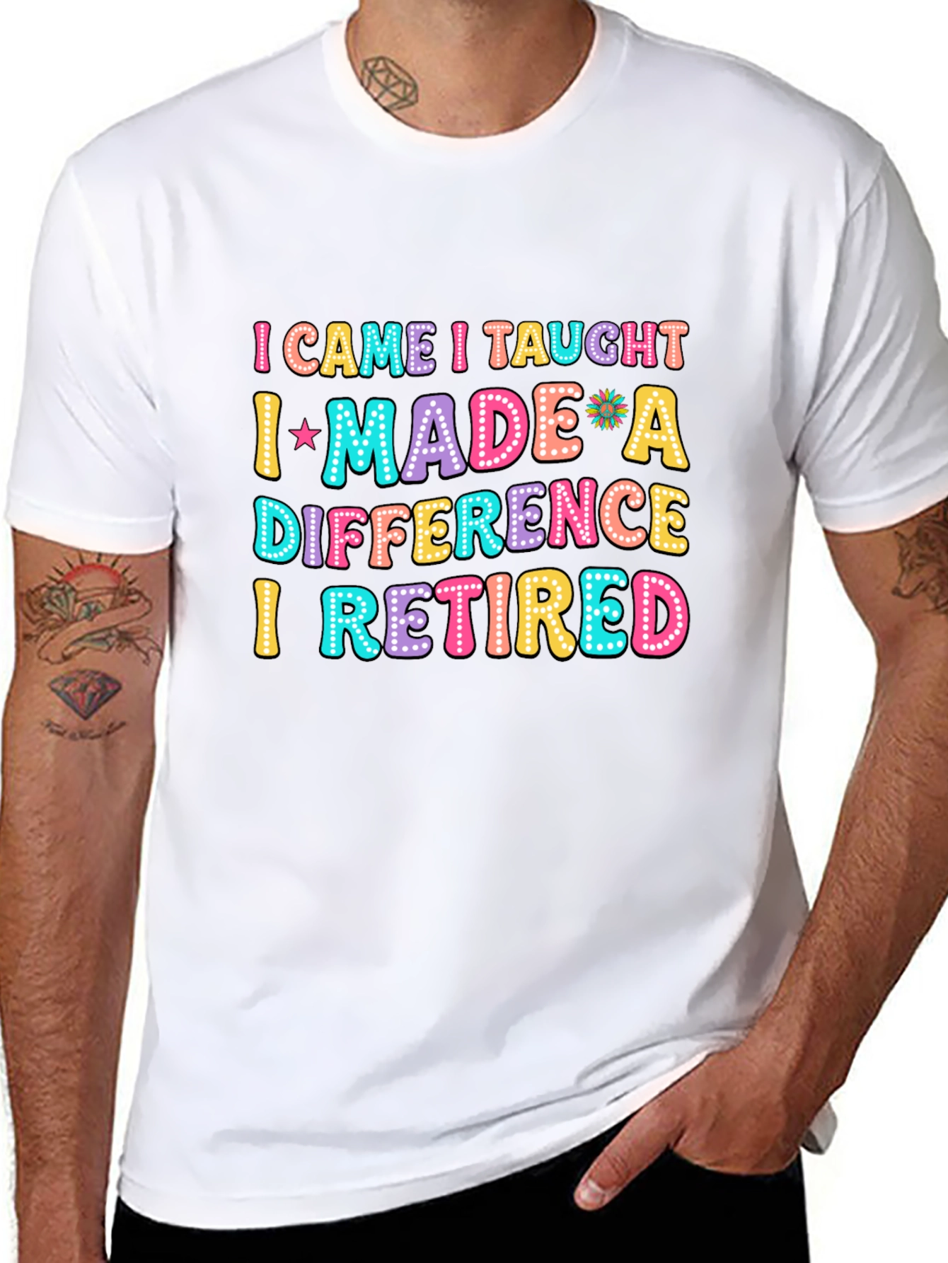 Retired Teacher Fun Graphic T-Shirt