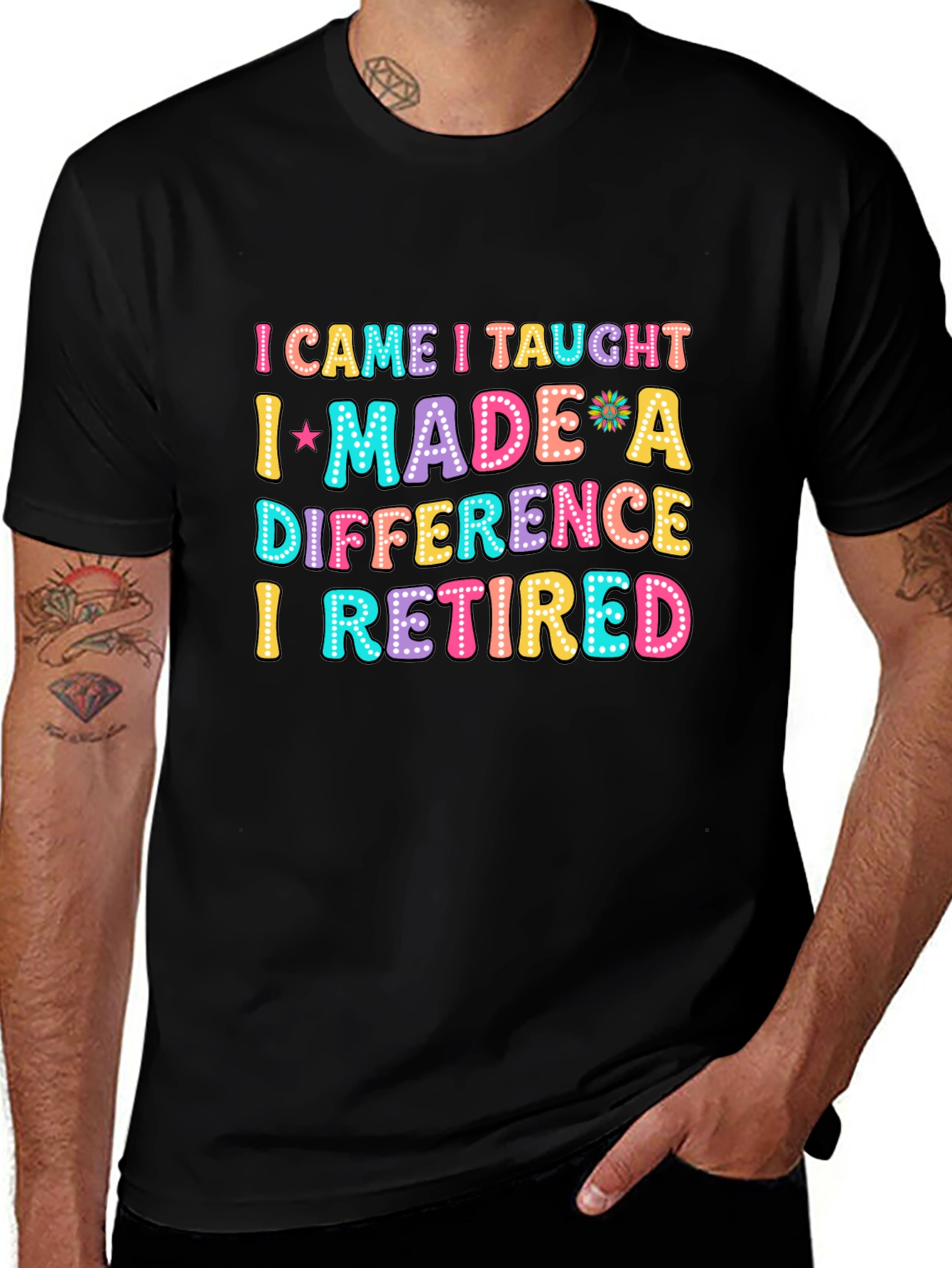 Retired Teacher Fun Graphic T-Shirt