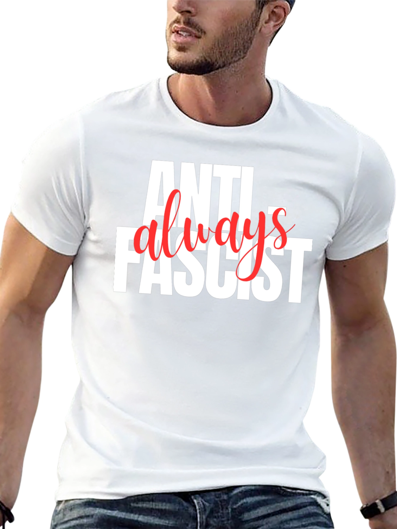 Anti-Fascist Always Graphic Tee - Bold Political Statement T-Shirt
