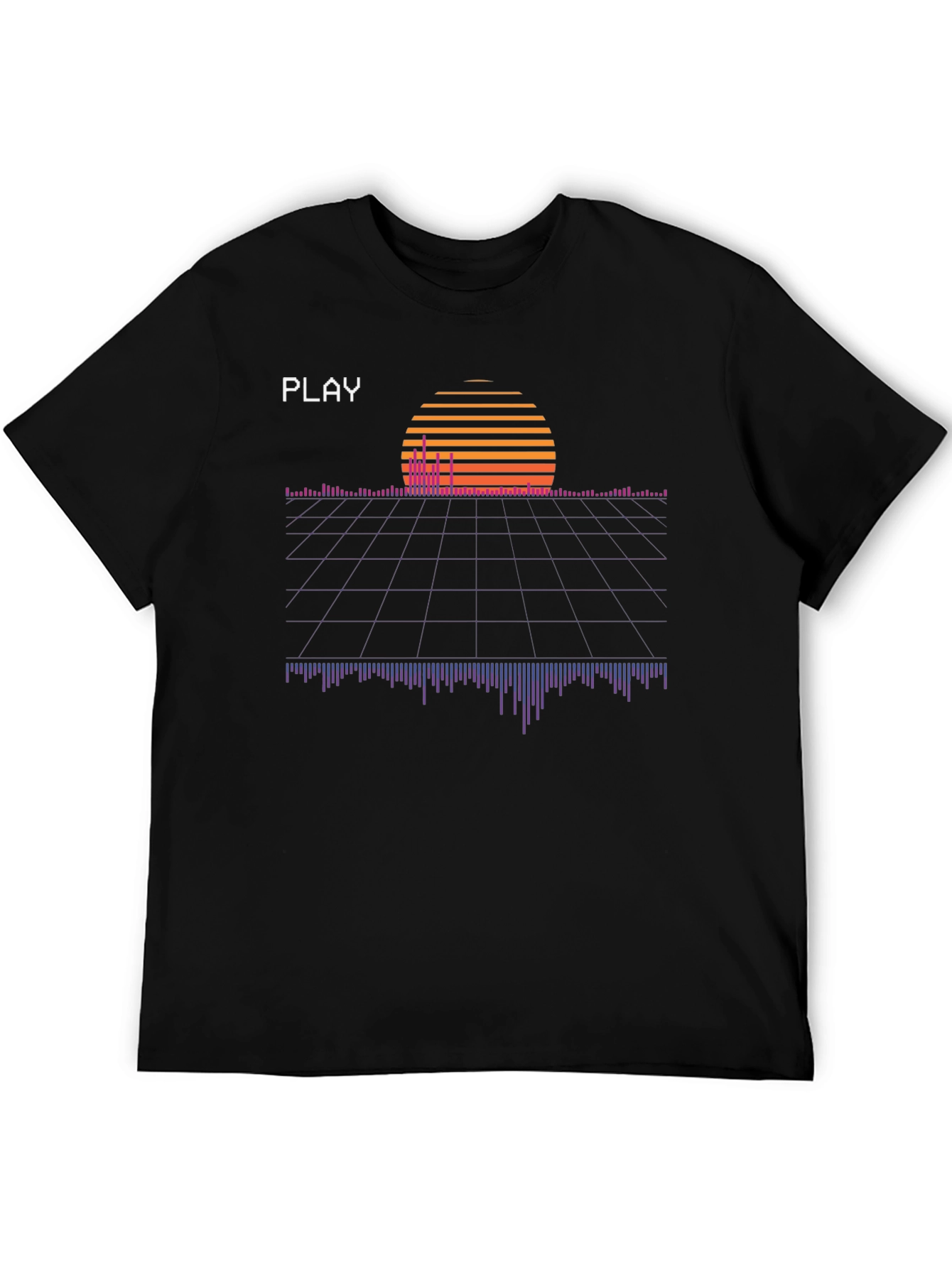 Retro Wave Graphic Tee - Synthwave Style