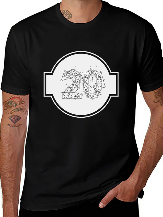 Geometric 2024 Graphic T-Shirt - Modern Minimalist Design