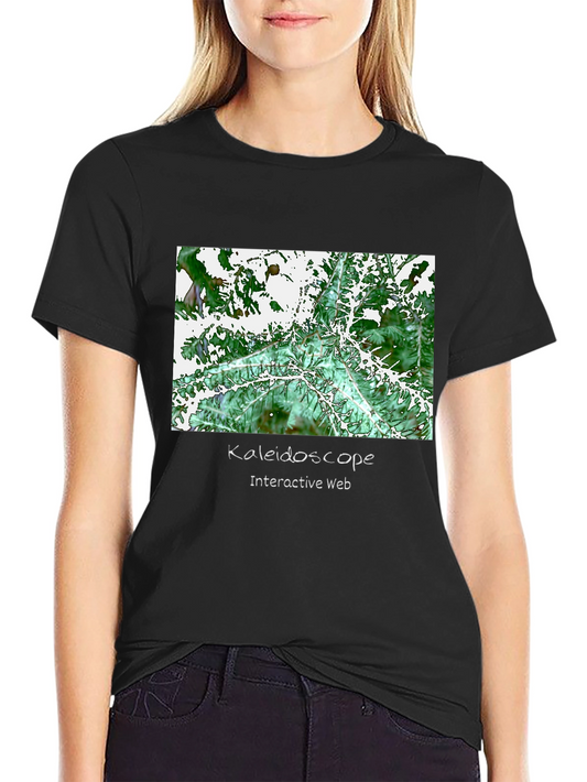 Kaleidoscope Interactive Web Black T-Shirt