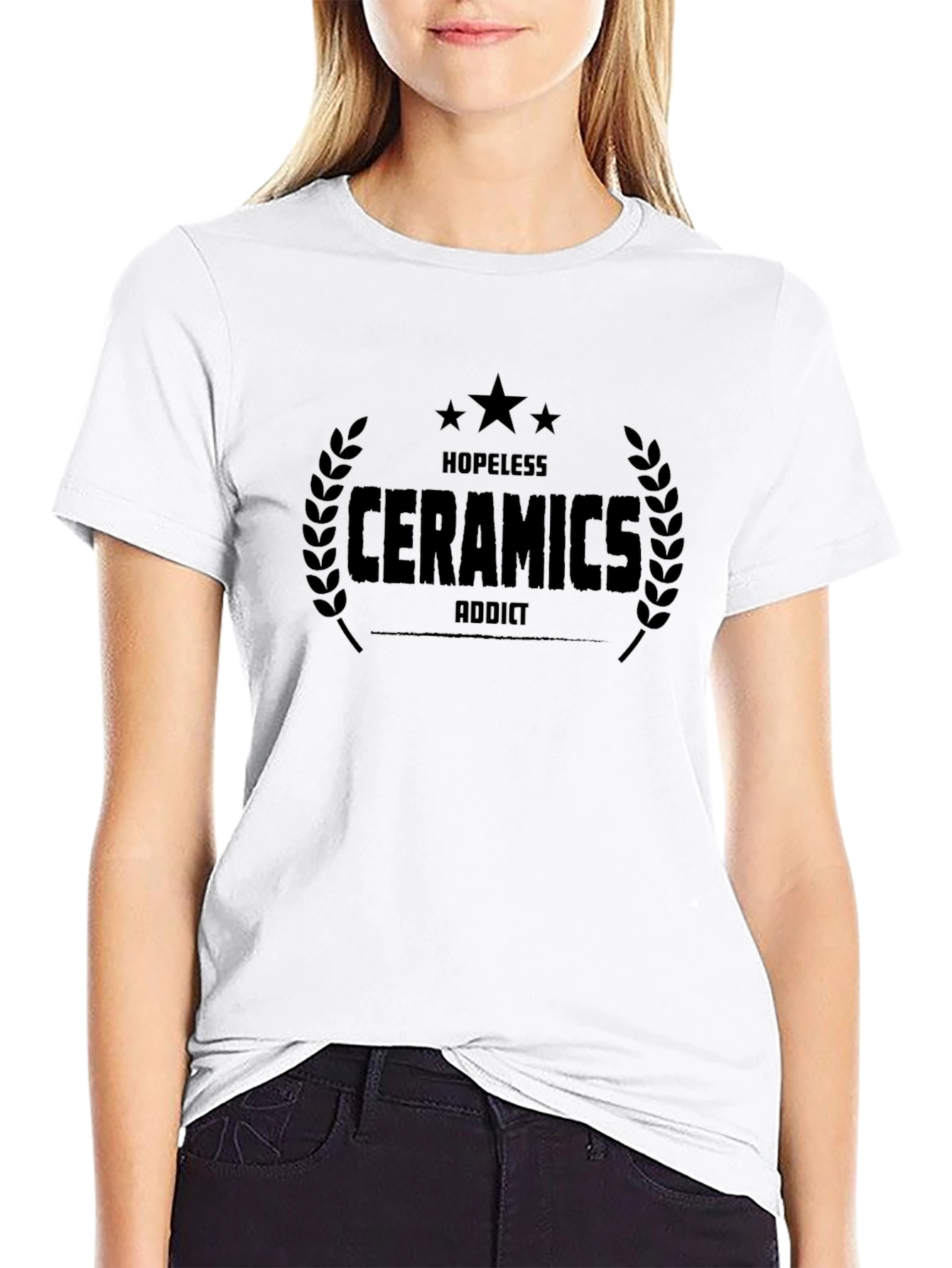 Hopeless Ceramics Addict Black Graphic Tee