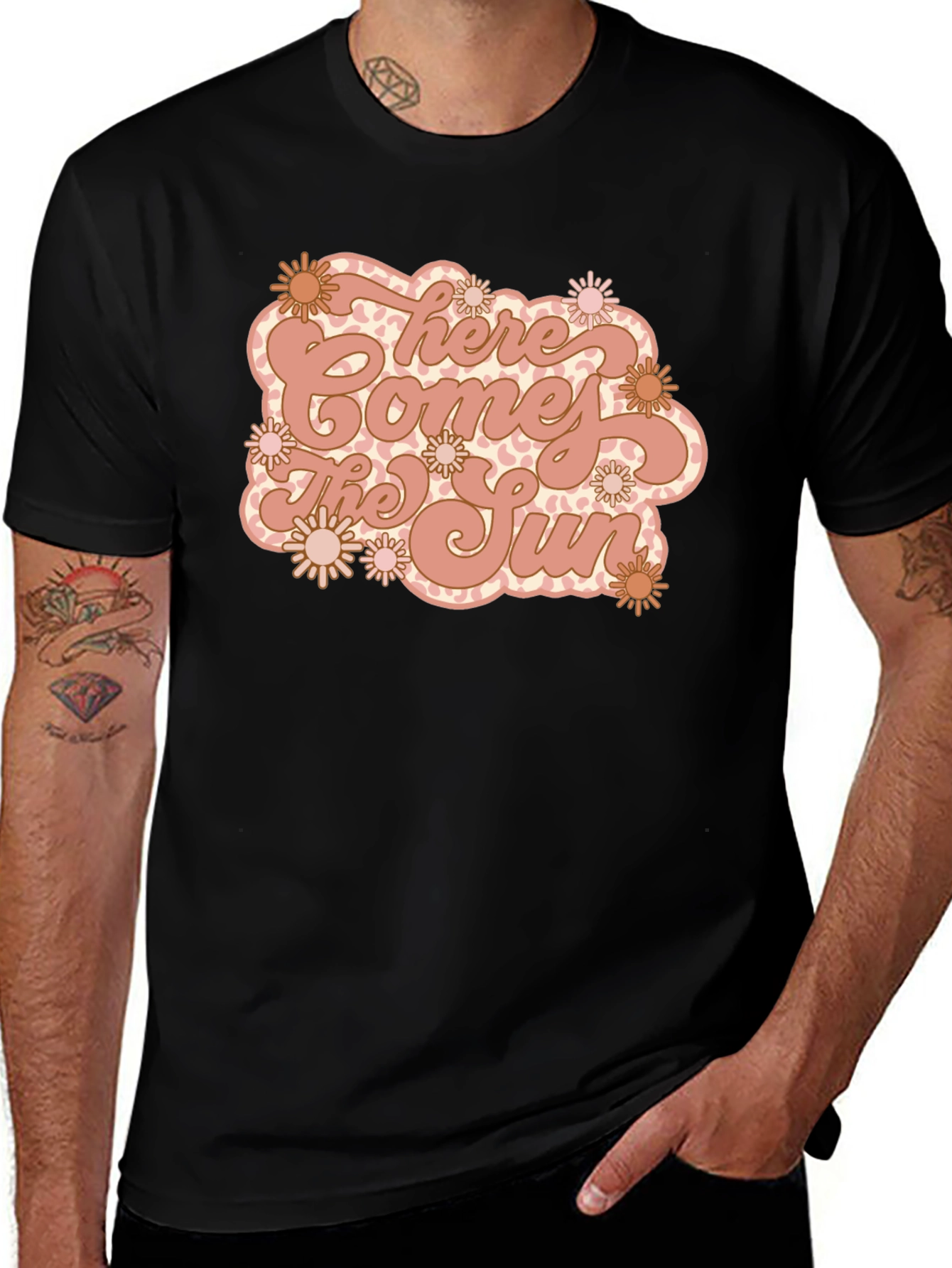 Retro Here Comes The Sun Graphic T-Shirt