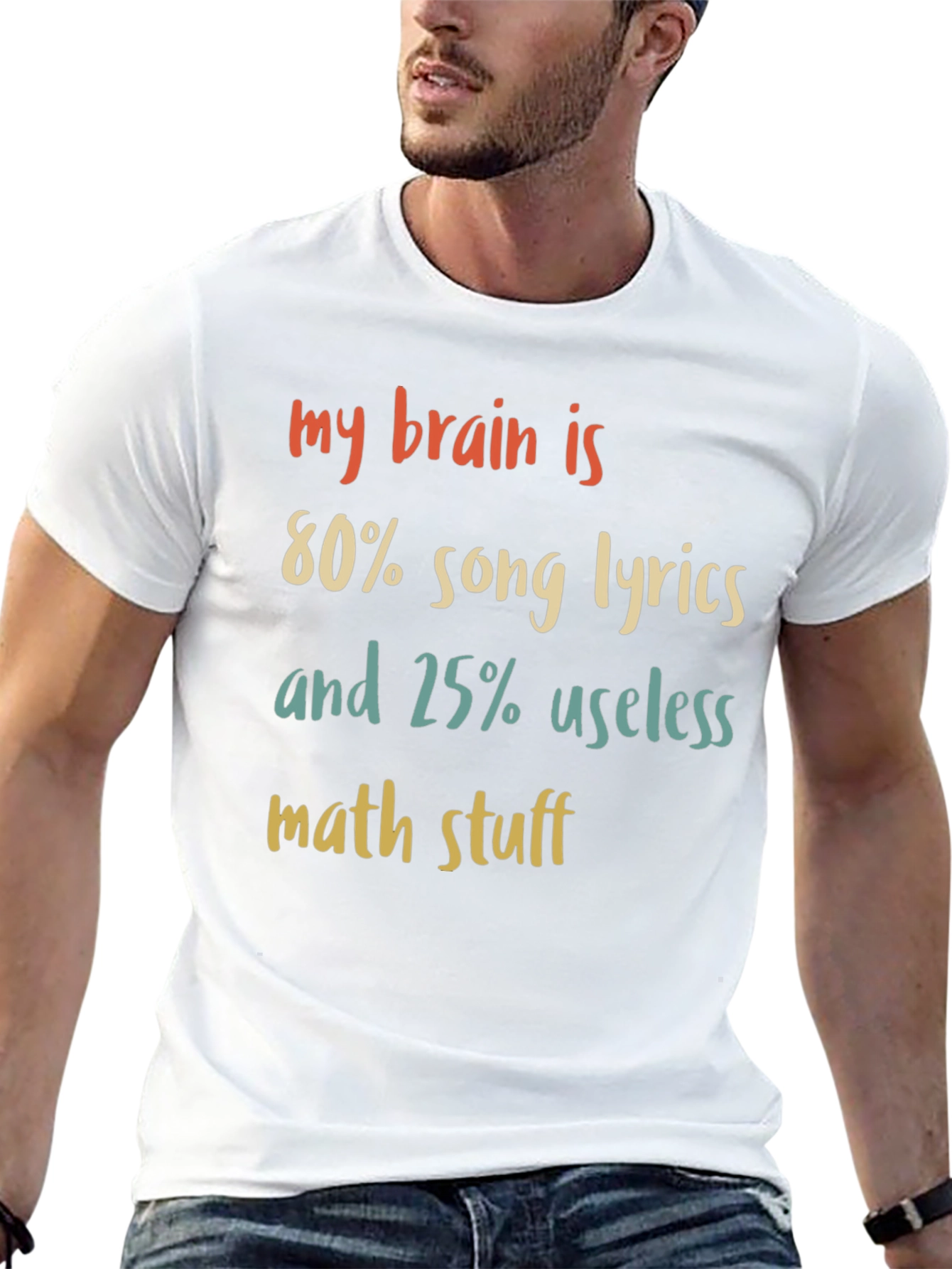 My Brain is 80% Song Lyrics Funny T-Shirt