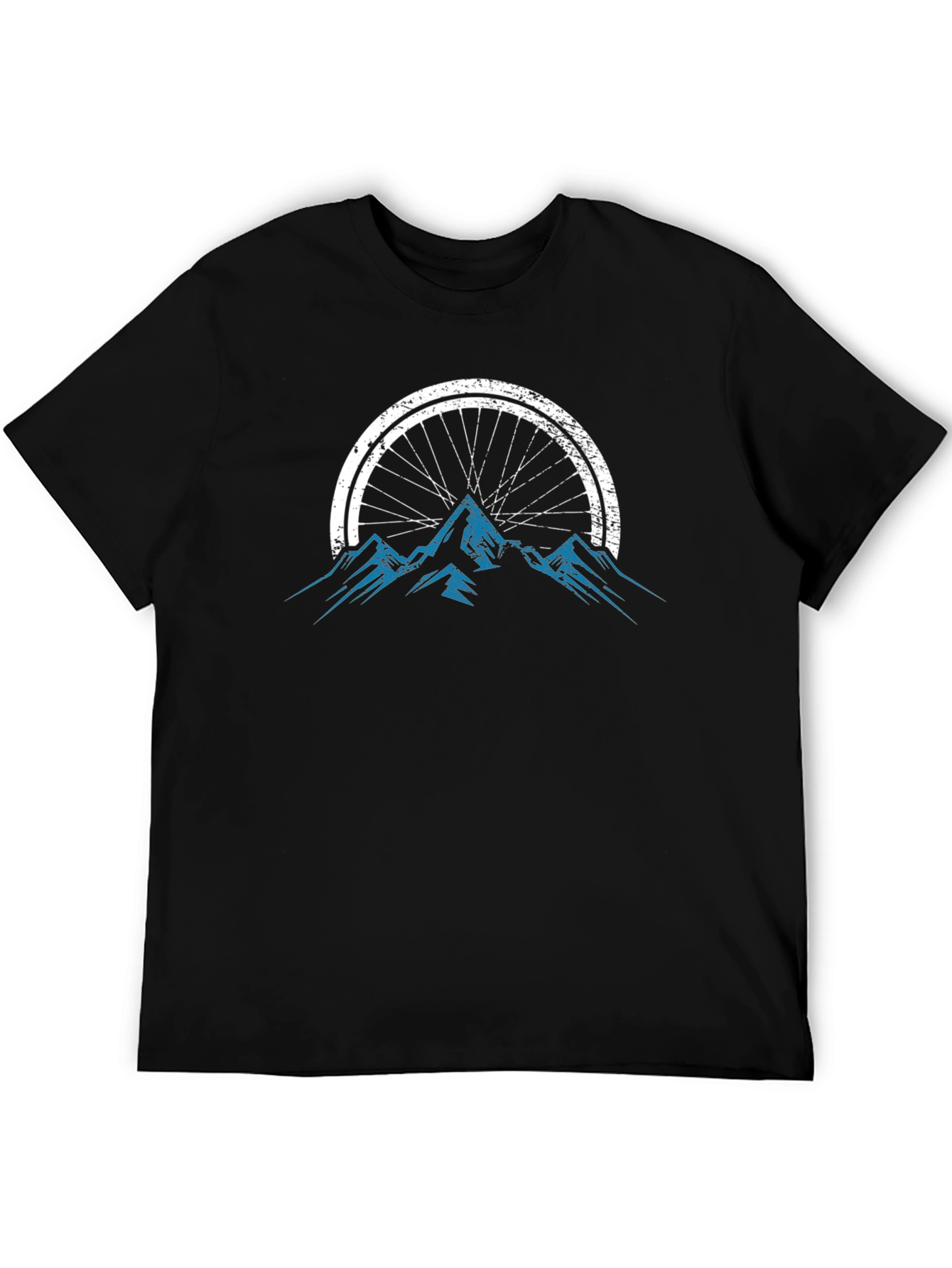Mountain Bike Wheel Graphic Tee - Black