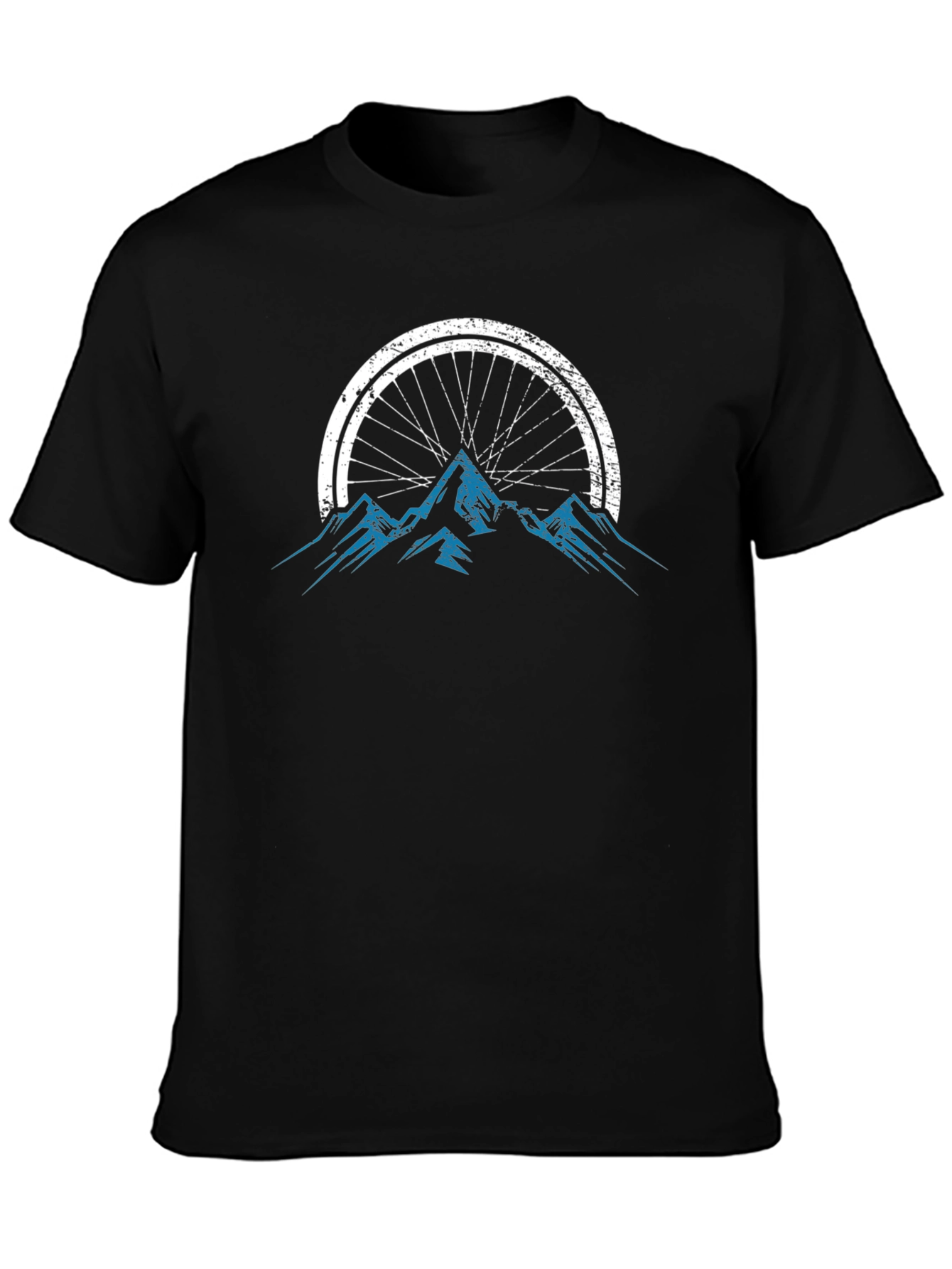 Mountain Bike Wheel Graphic Tee - Black