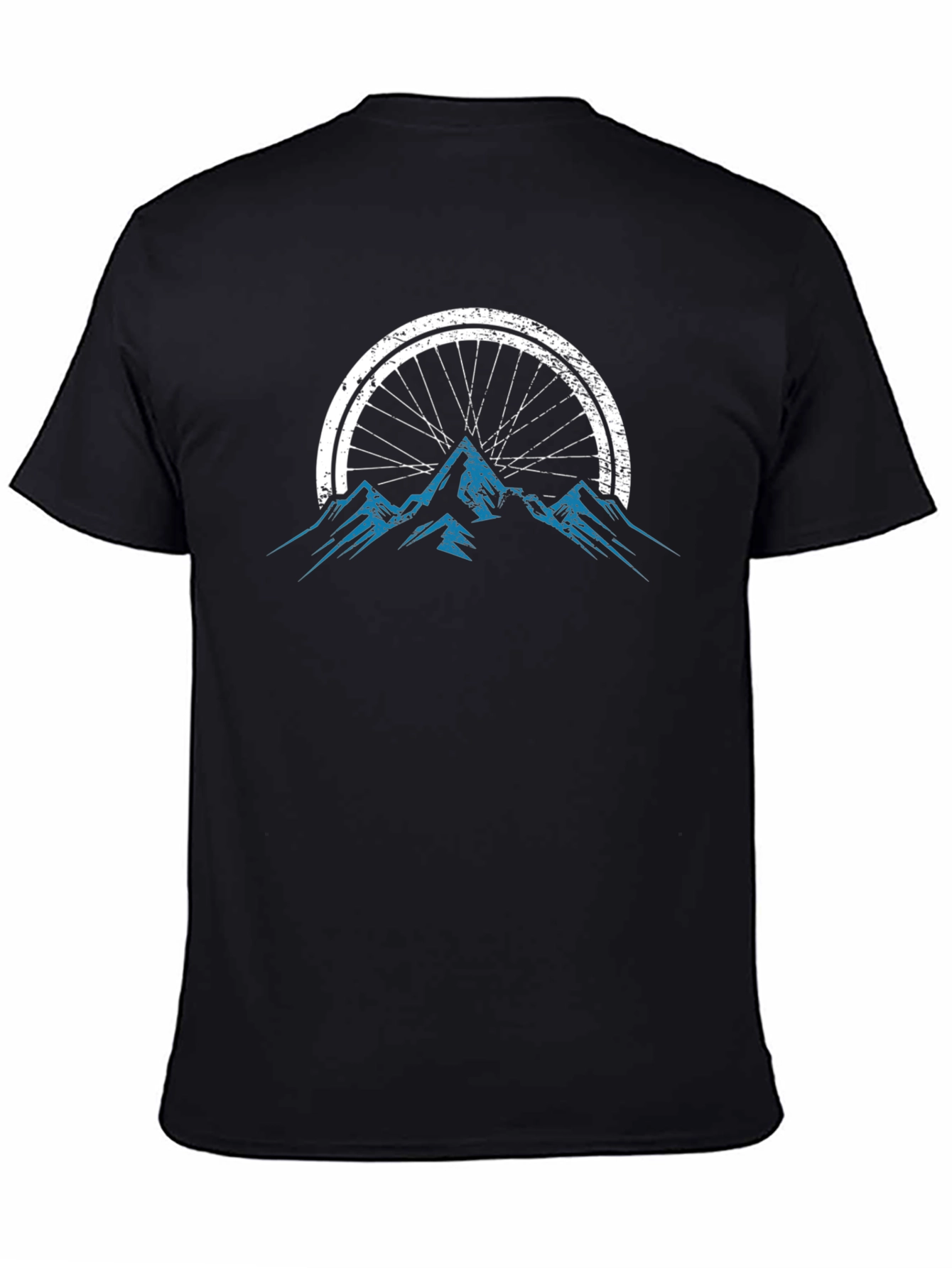 Mountain Bike Wheel Graphic Tee - Black