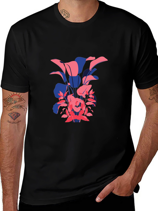 Bold Floral Graphic Tee - Modern Stylish Comfort