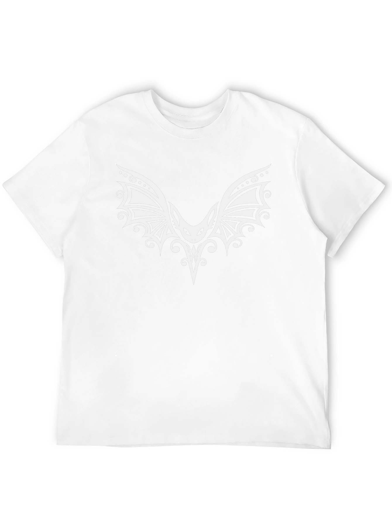 Tribal Bat Graphic Black T-Shirt