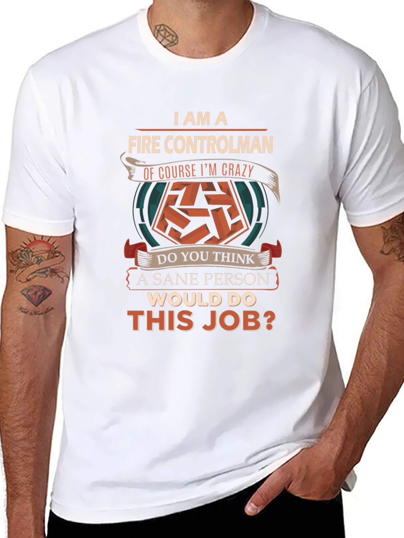 Fire Controlman Crazy Job T-Shirt