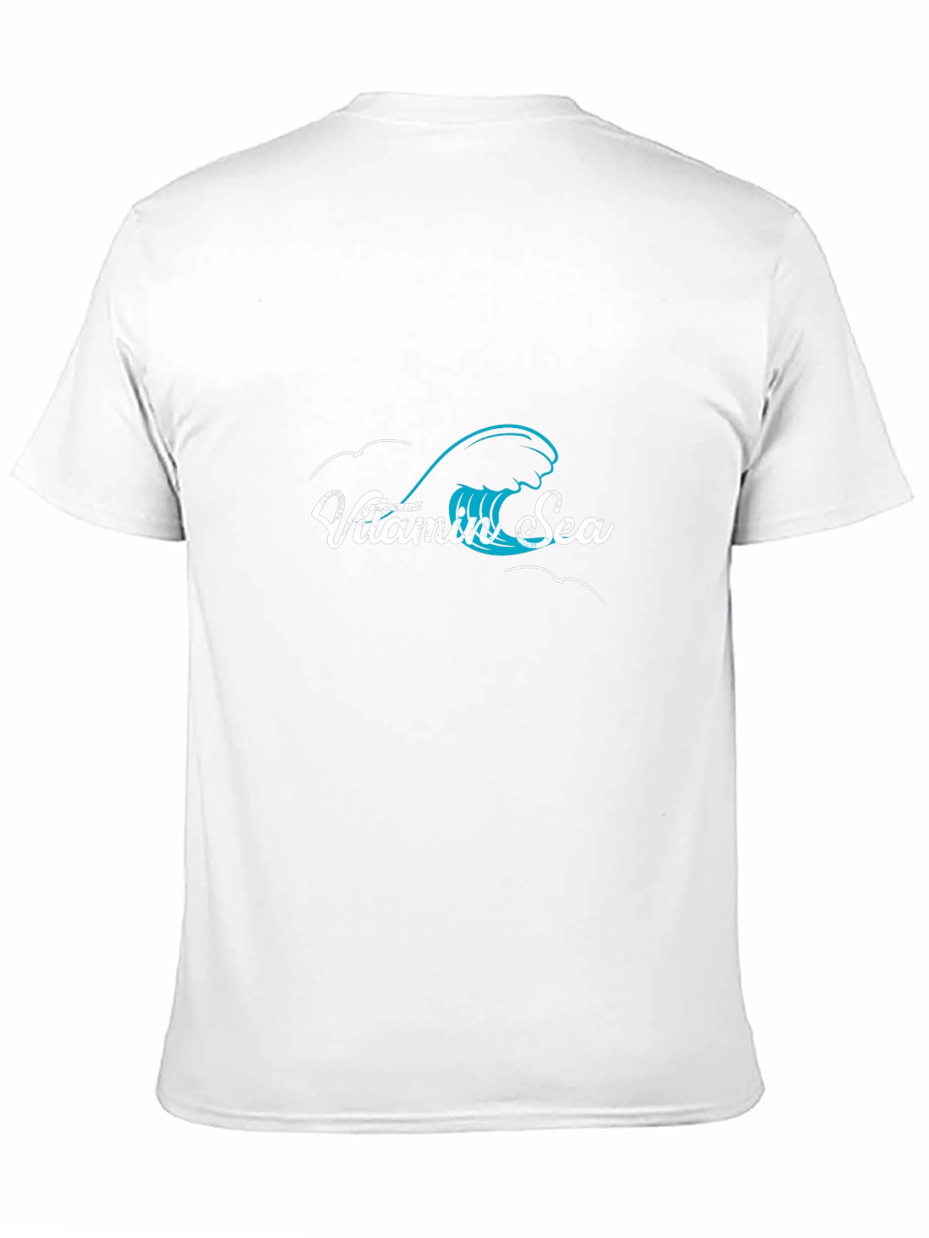 Vitamin Sea Black Graphic Tee - Ocean Wave Design