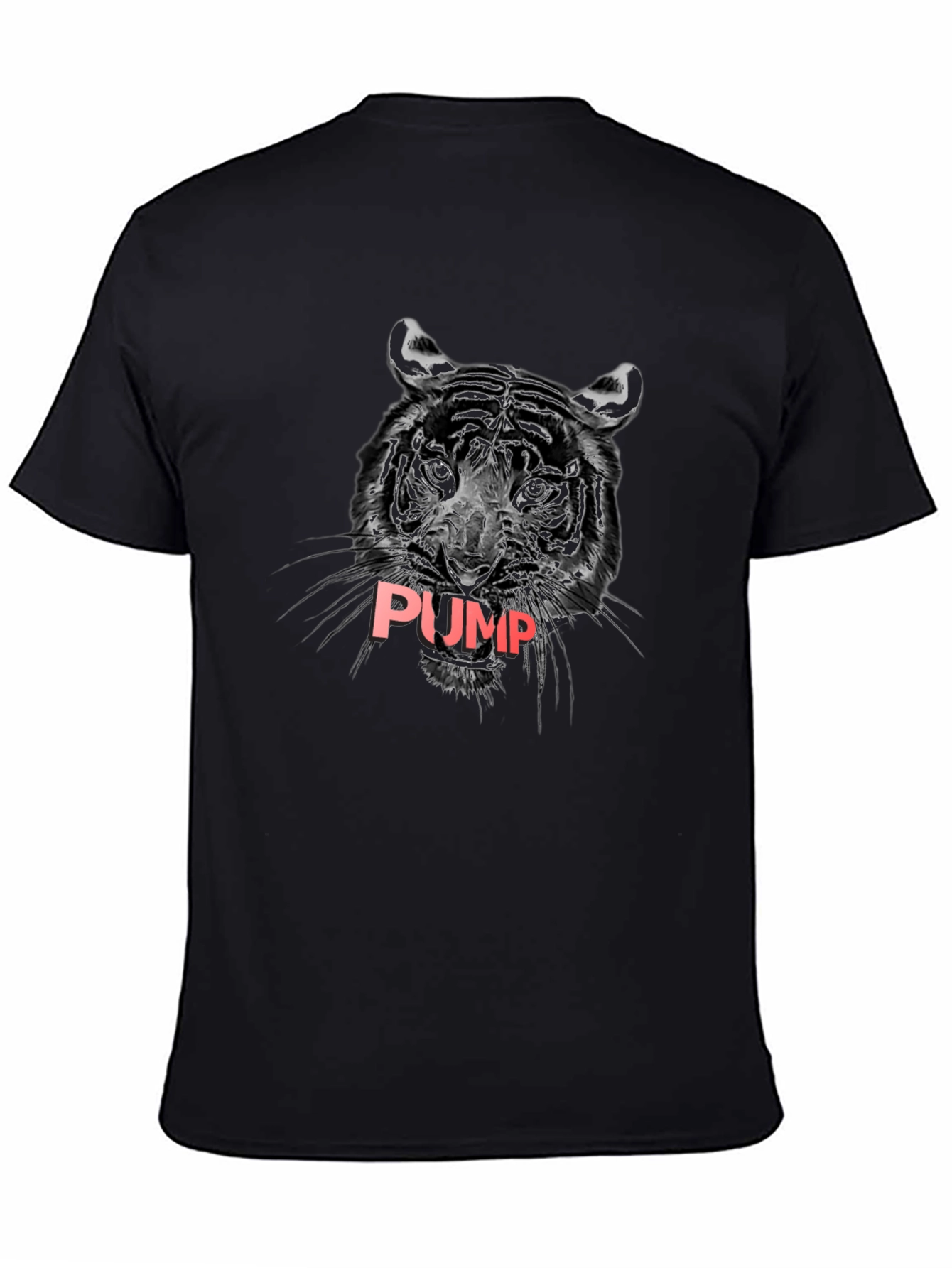 Tiger PUMP Graphic T-Shirt - Black