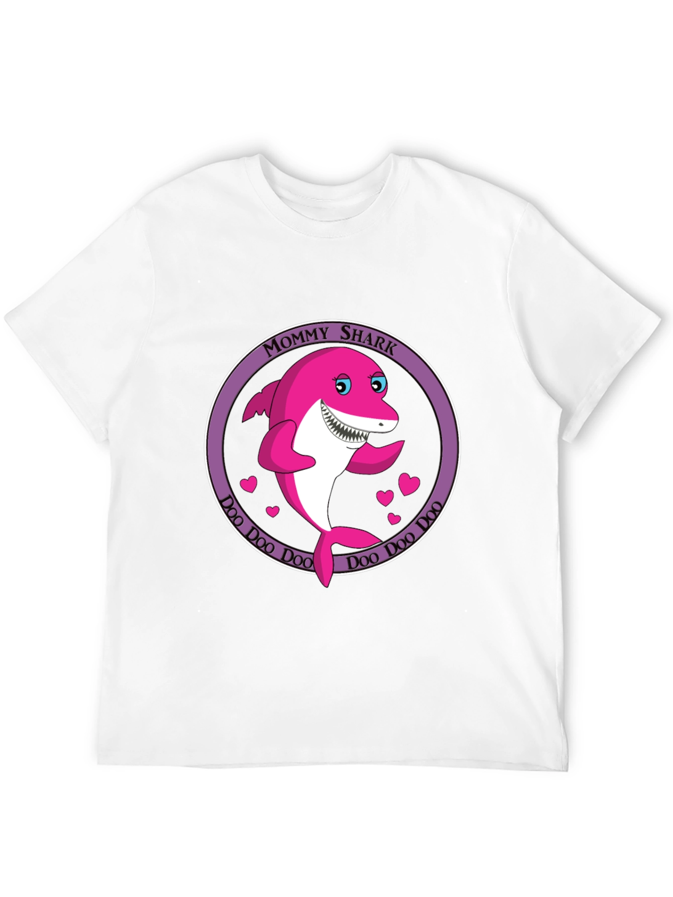 Mommy Shark Doo Doo Doo Black T-Shirt
