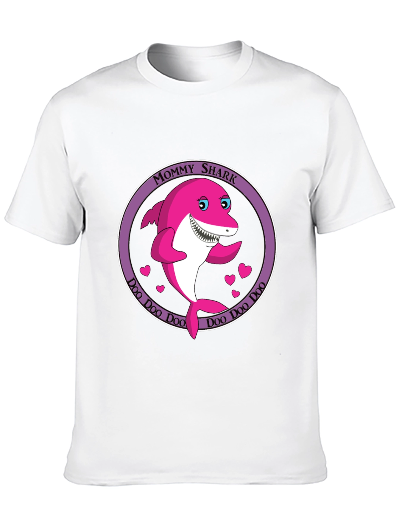 Mommy Shark Doo Doo Doo Black T-Shirt