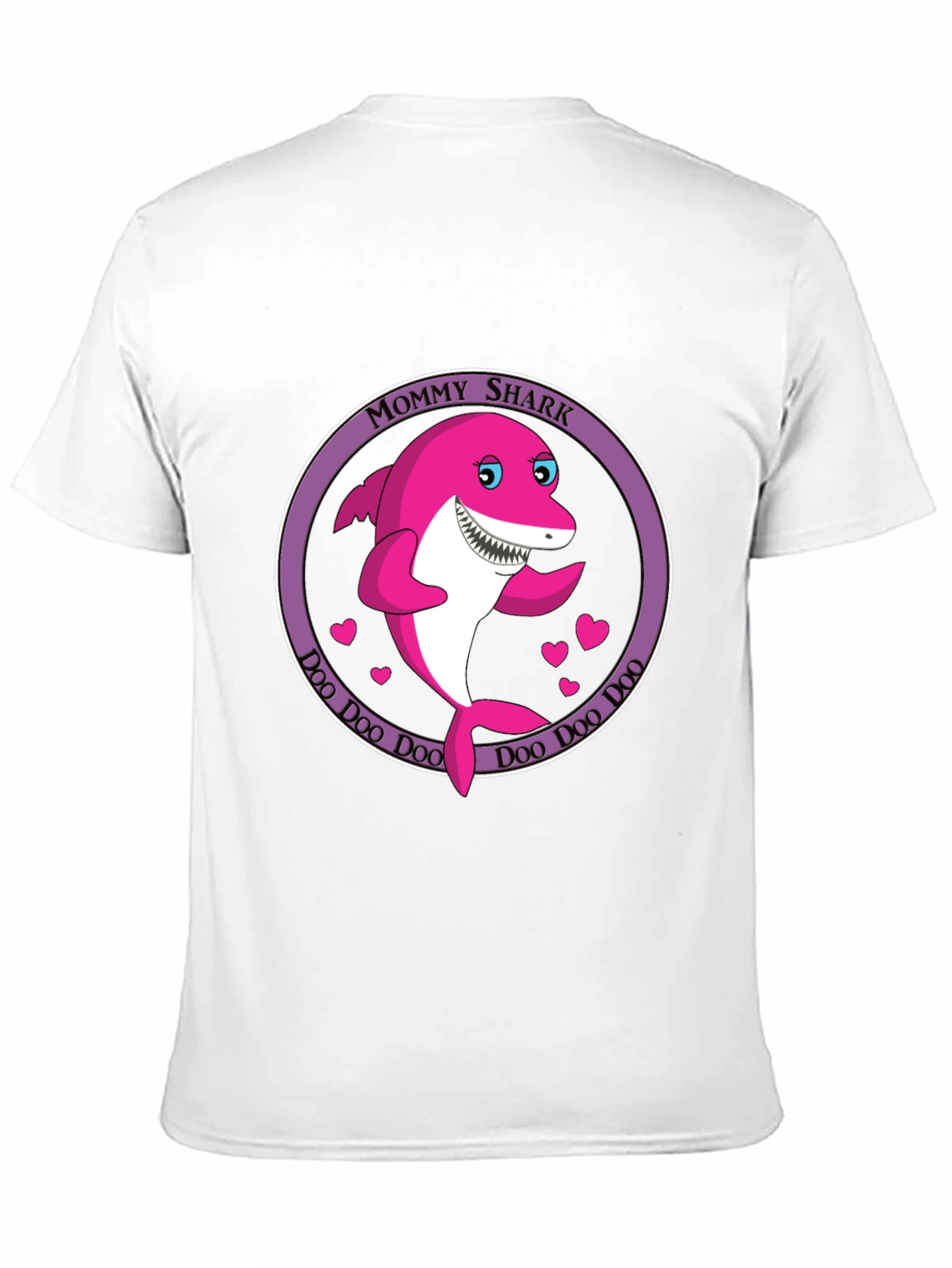 Mommy Shark Doo Doo Doo Black T-Shirt