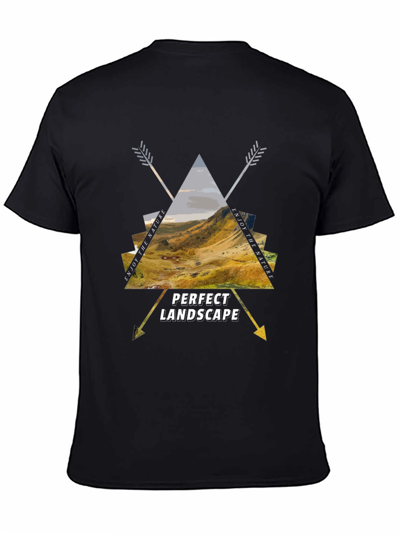 Nature Landscape Graphic Tee - Mens Casual Shirt