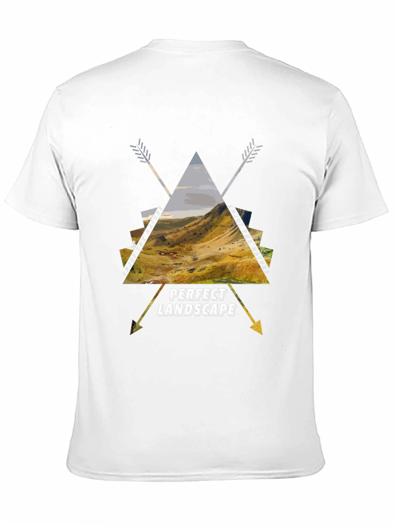 Nature Landscape Graphic Tee - Mens Casual Shirt