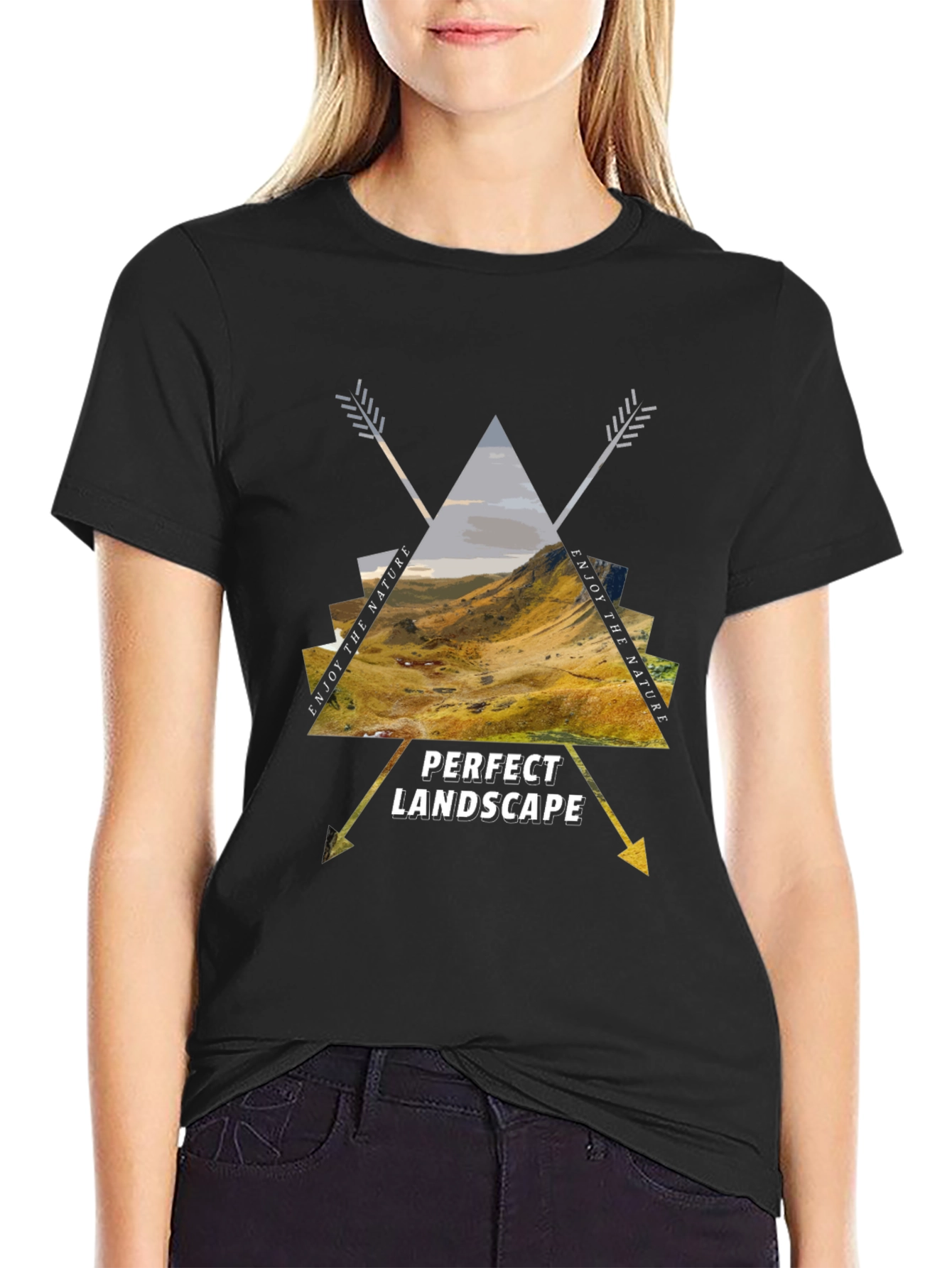 Nature Landscape Graphic Tee - Mens Casual Shirt