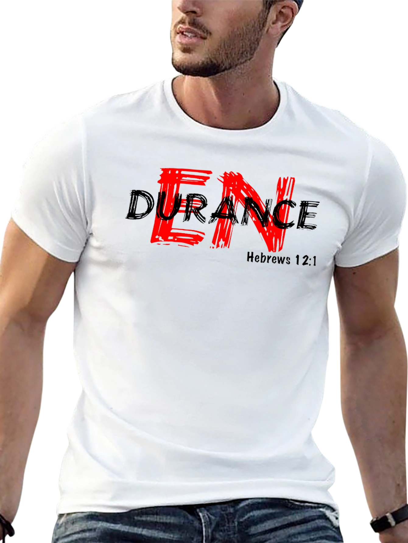 Endurance Hebrews 12:1 Graphic Tee