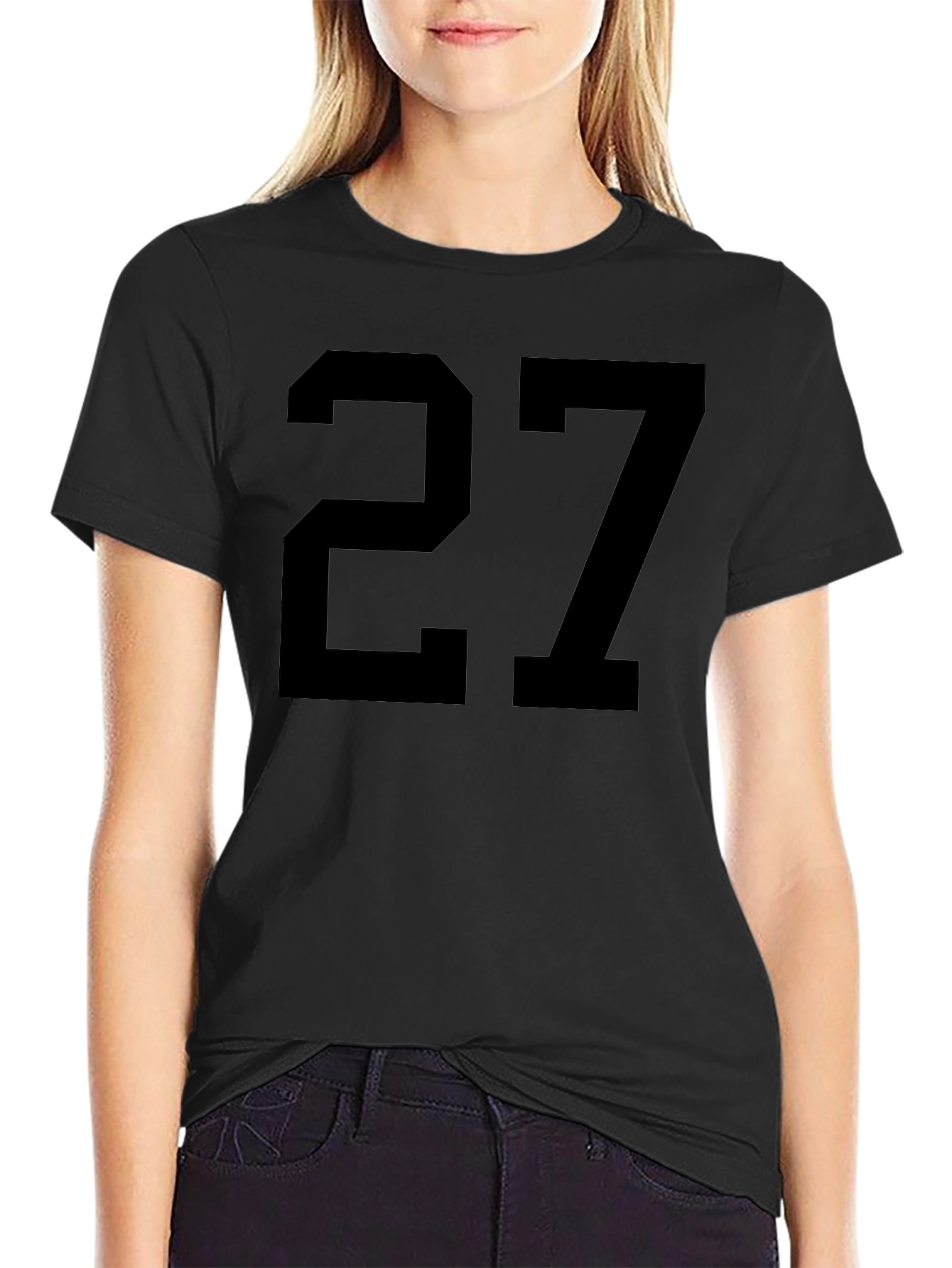 Bold Number 27 Graphic Tee