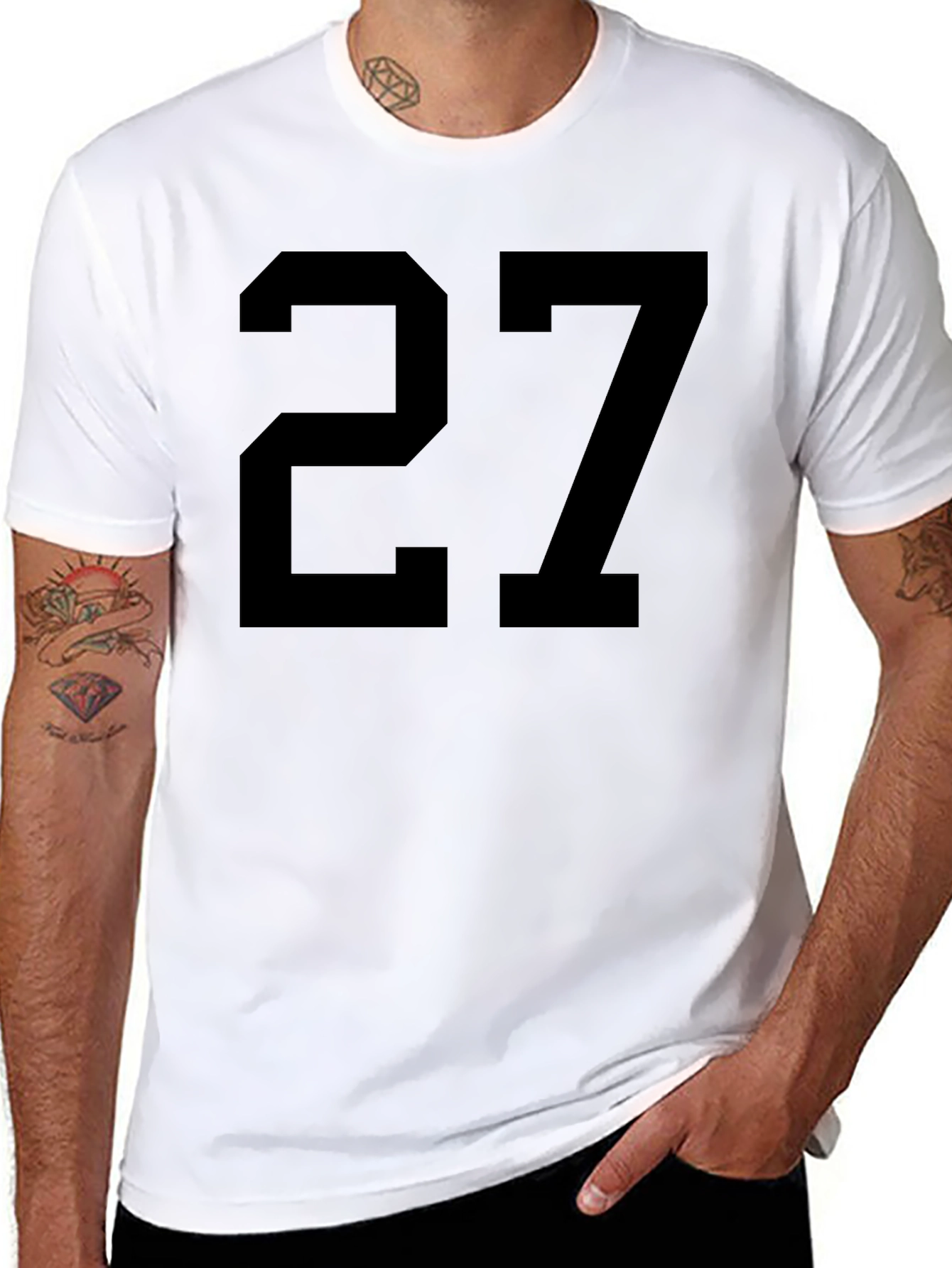 Bold Number 27 Graphic Tee