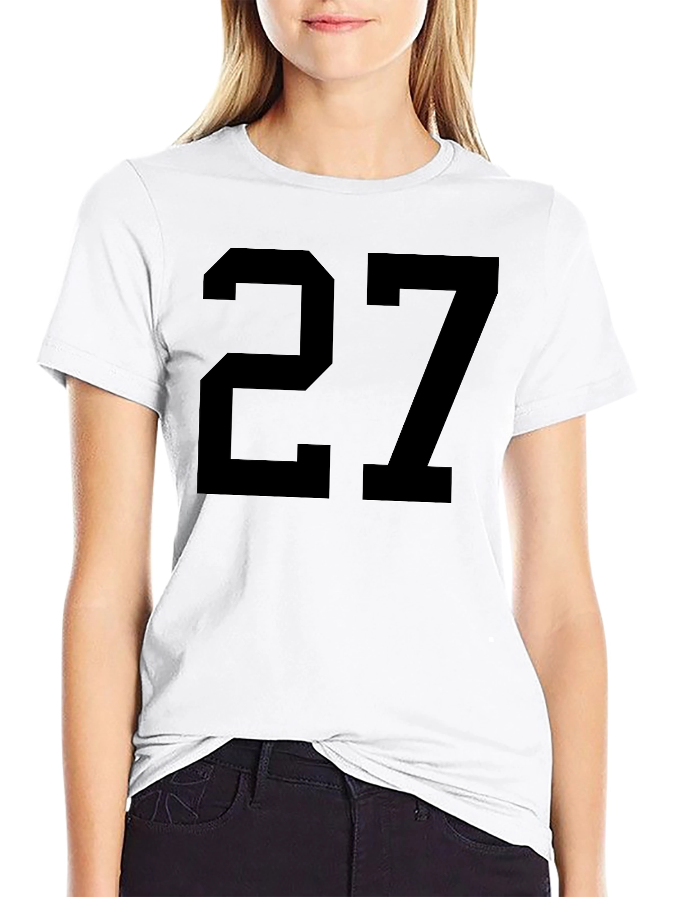 Bold Number 27 Graphic Tee